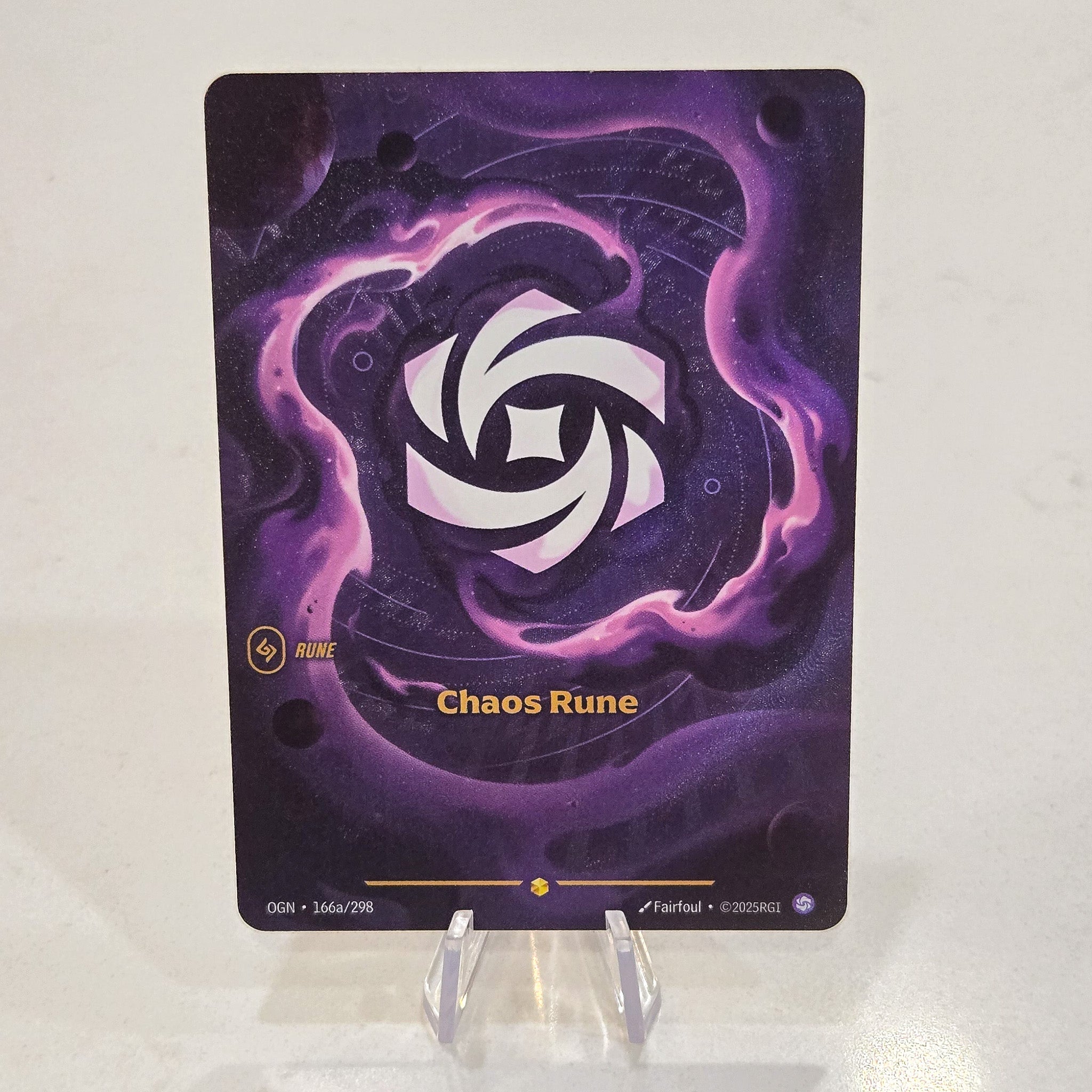 Riftbound TCG - Chaos Rune (Alternate Art, Foil, Showcase) | Origins 166a/298