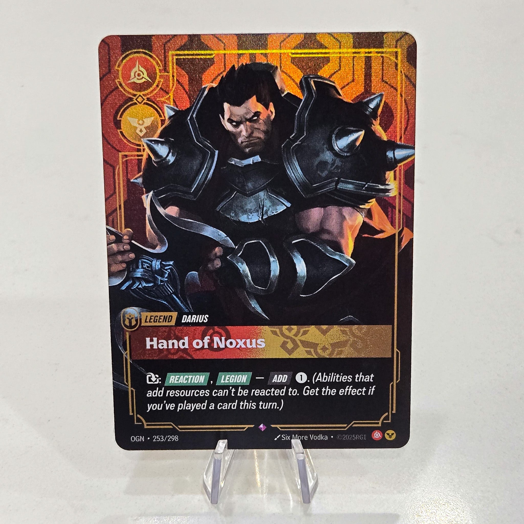 Darius Hand of Noxus Foil Rare Origins Card