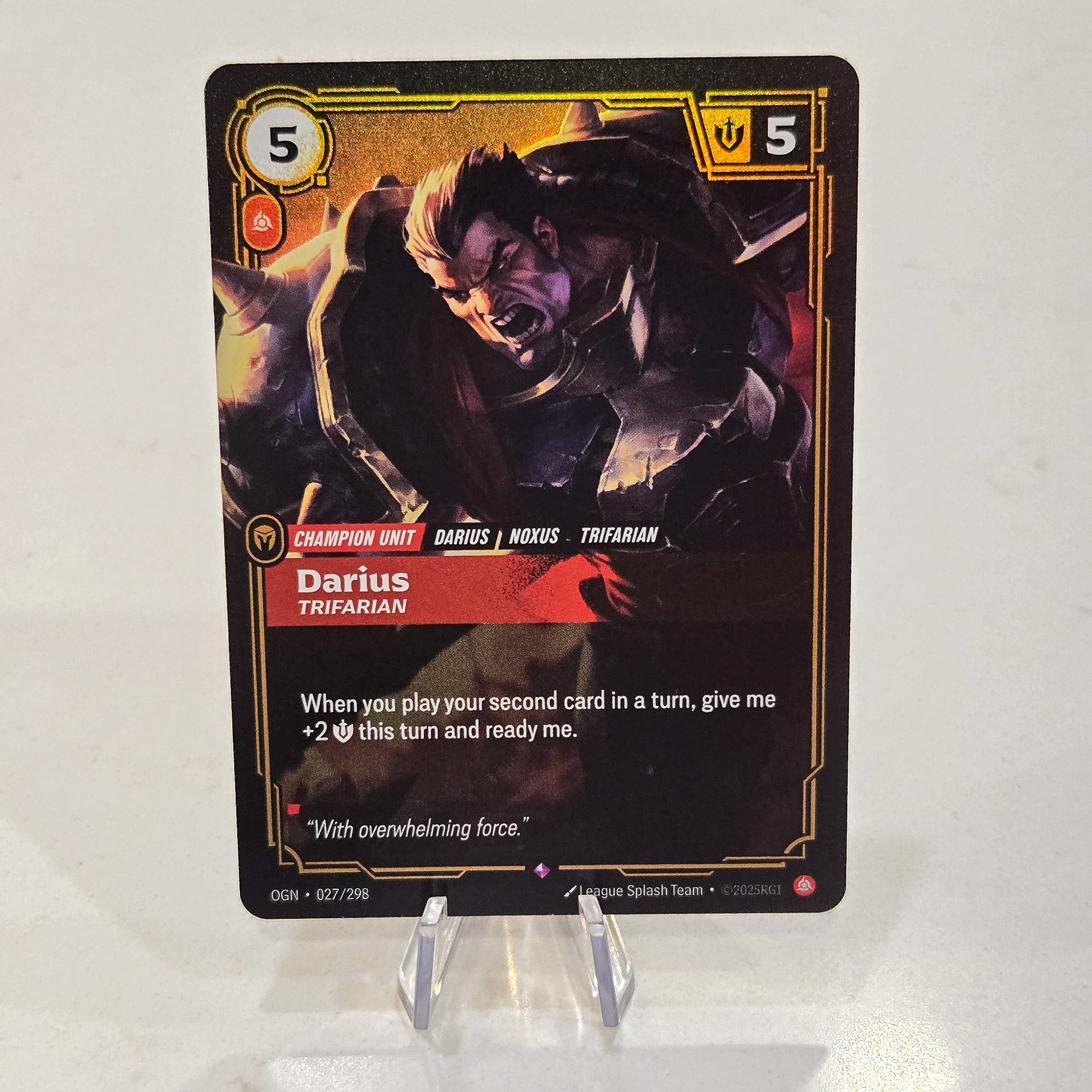 Darius Trifarian Foil Rare Origins Card
