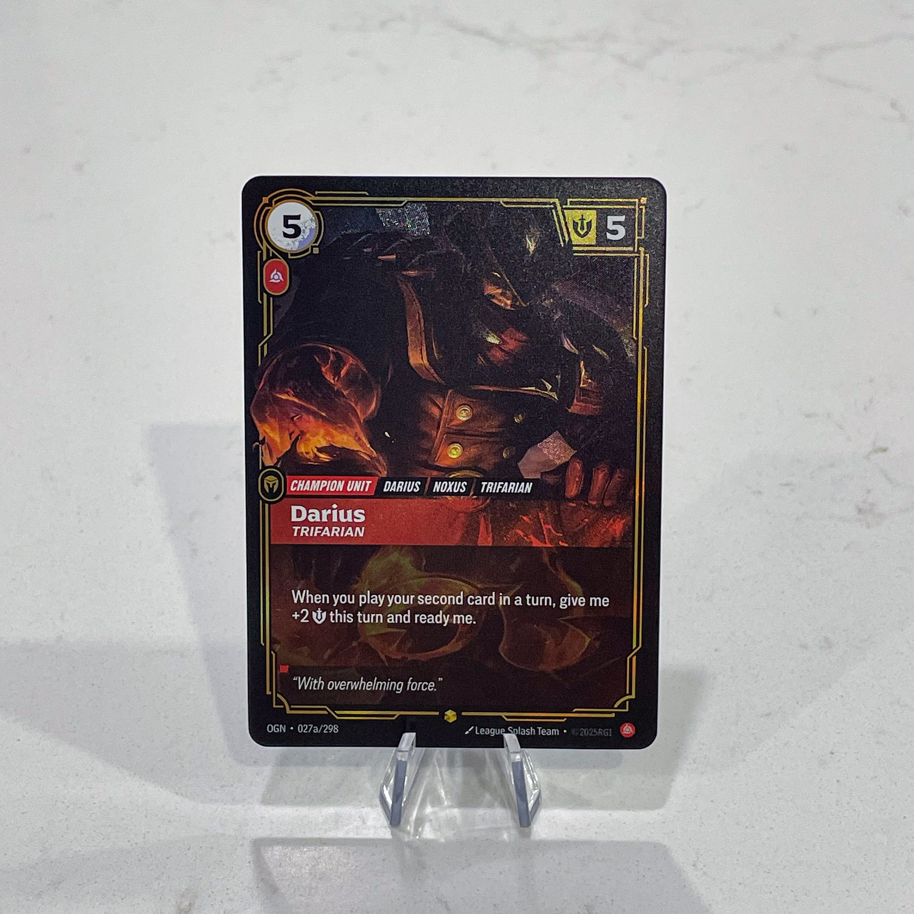 Riftbound TCG - Darius - Trifarian (Alternate Art) (Foil, Showcase ...