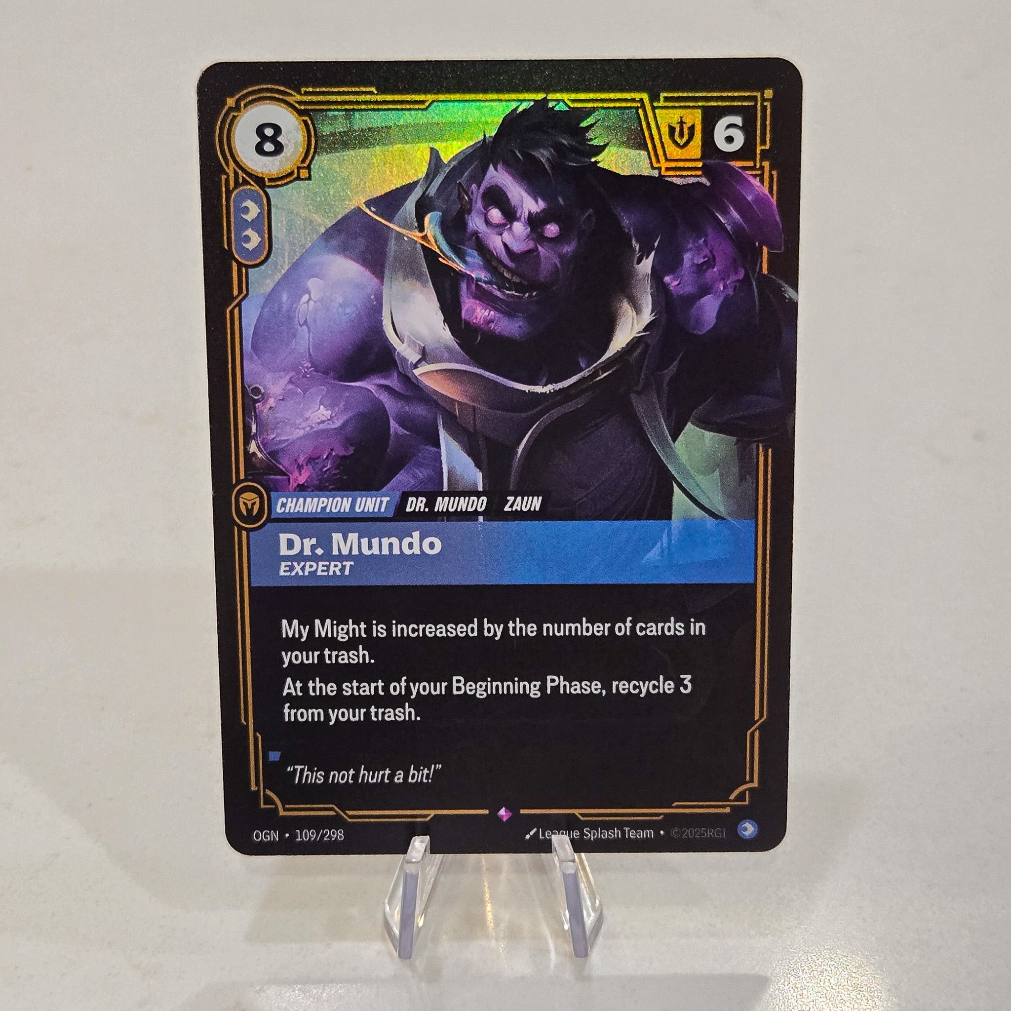 Dr Mundo Expert Foil Rare Origins Card