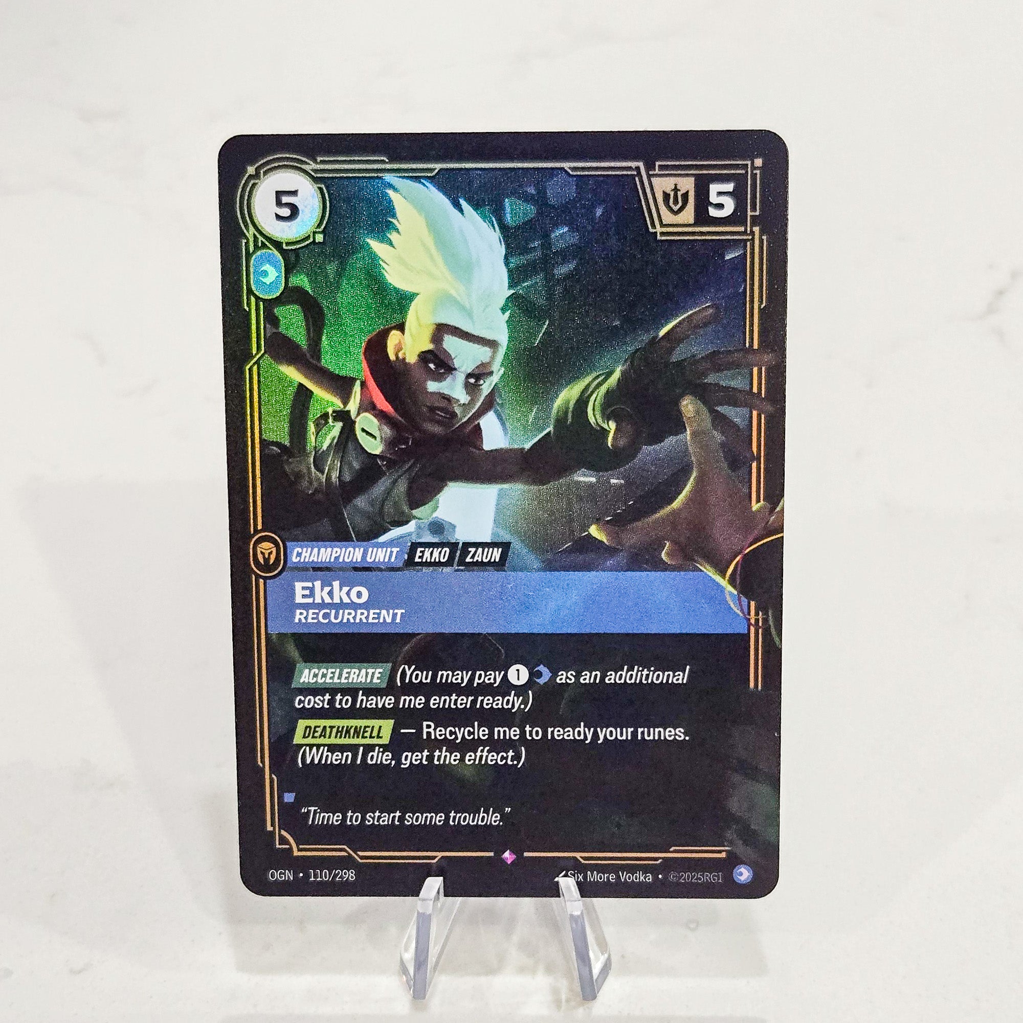 Riftbound TCG - Ekko: Recurrent (Foil, Rare) | Origins 110/298