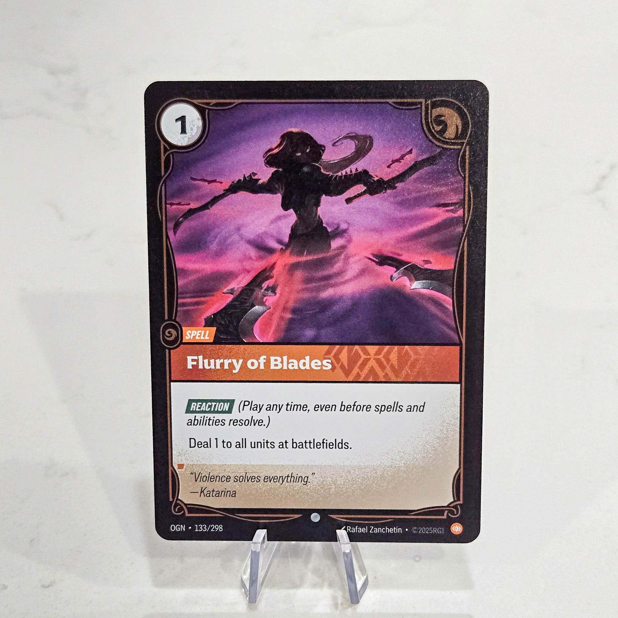 Riftbound TCG - Flurry of Blades (Foil, Common) | Origins 133/298