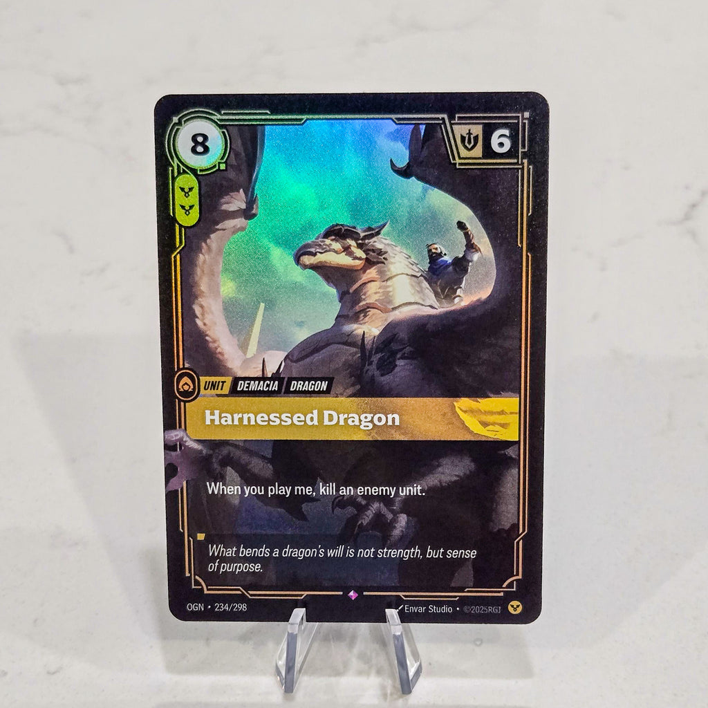 Riftbound TCG - Harnessed Dragon (Foil, Rare) | Origins 234/298
