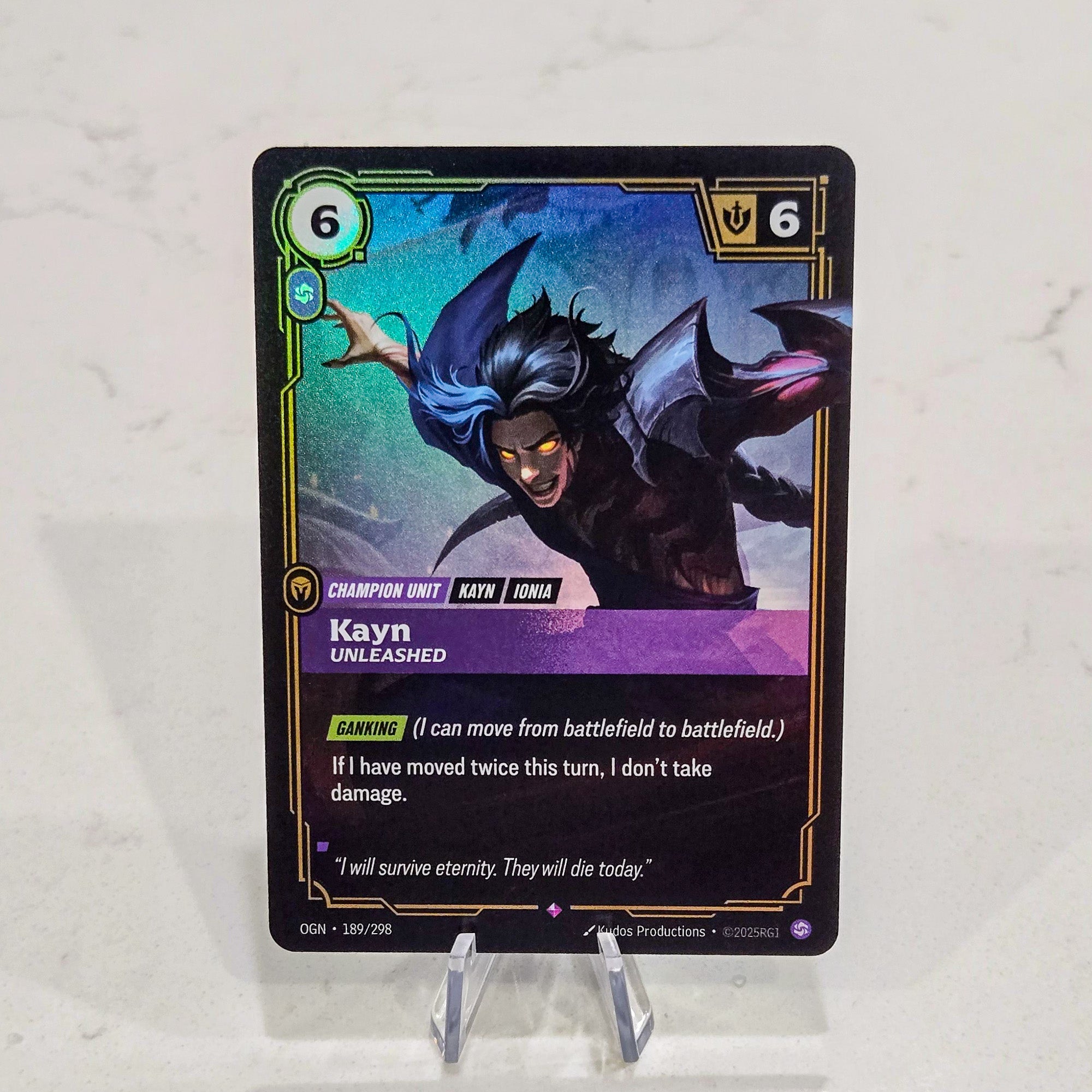 Riftbound TCG - Kayn - Unleashed (Foil, Rare) | Origins 189/298