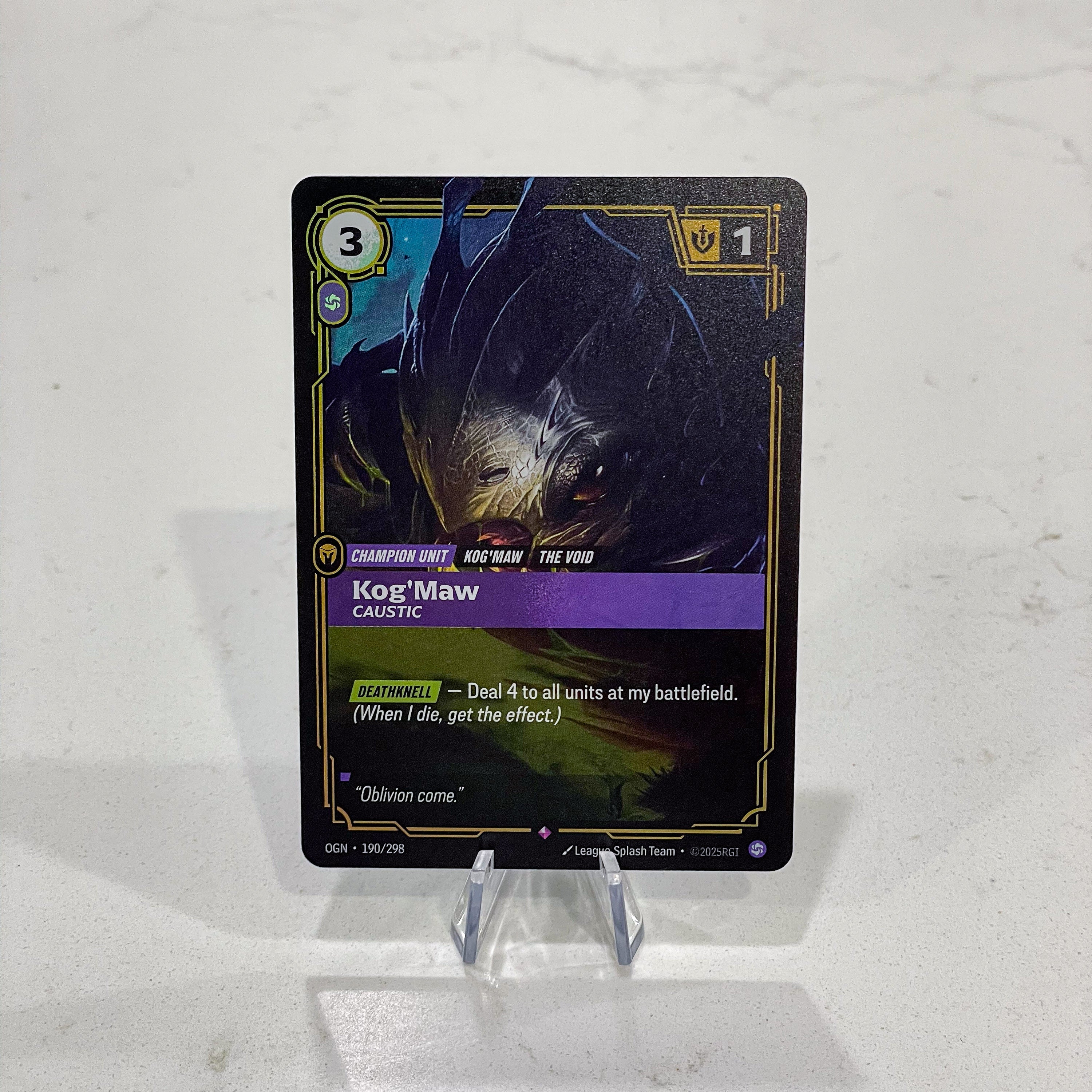 Riftbound TCG - Kog'Maw - Caustic (Foil, Rare) | Origins 190/298