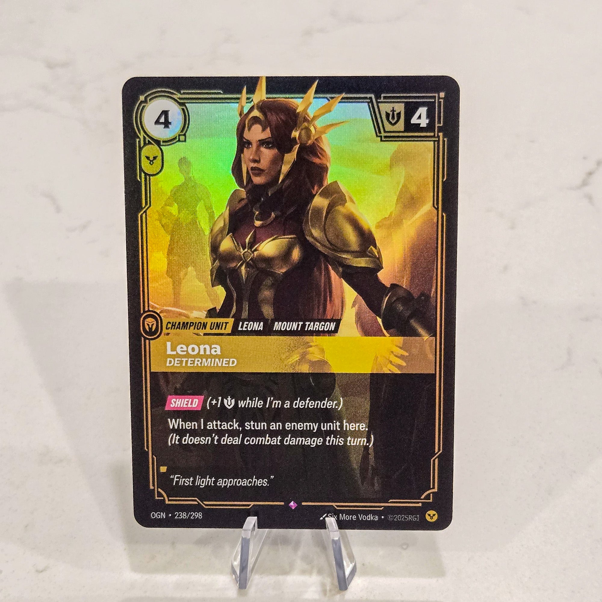 Riftbound TCG - Leona - Determined (Foil, Rare) | Origins 238/298