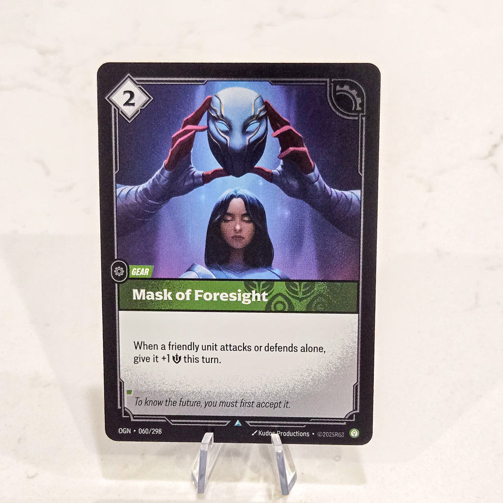 Riftbound TCG - Mask of Foresight (Foil, Uncommon) | Origins 060/298
