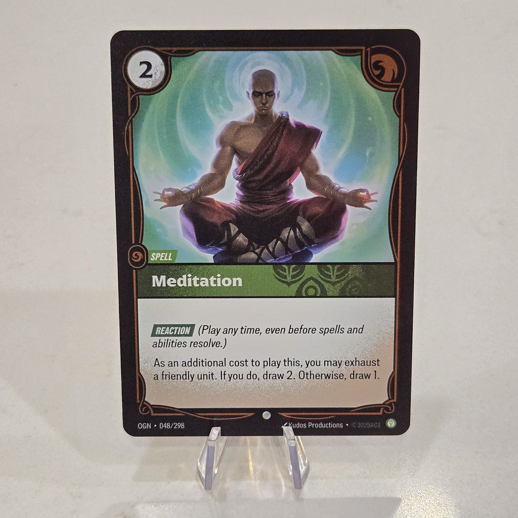 Meditation Foil Common Origins Card