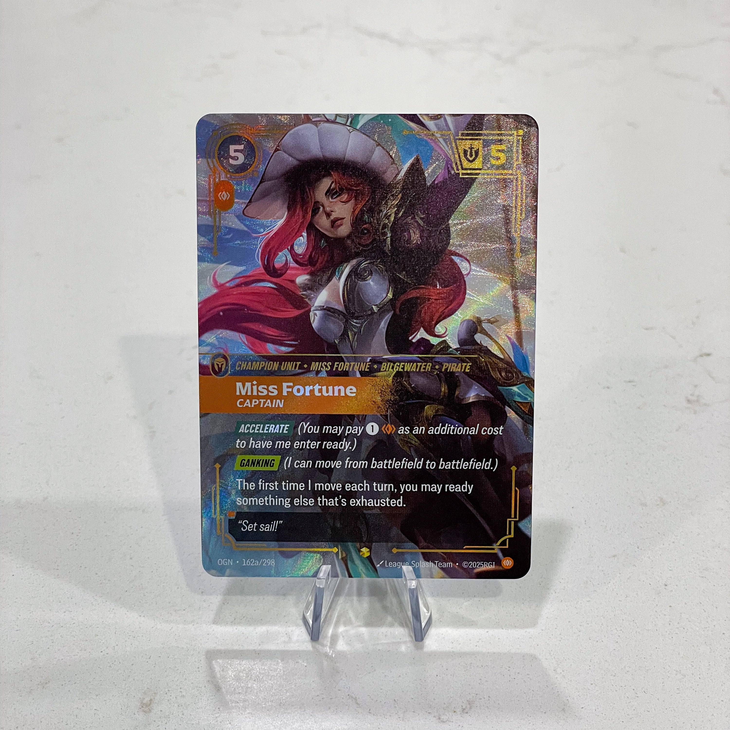 Riftbound TCG - Miss Fortune - Captain (Alternate Art) (Foil, Showcase) | Origins 162a/298
