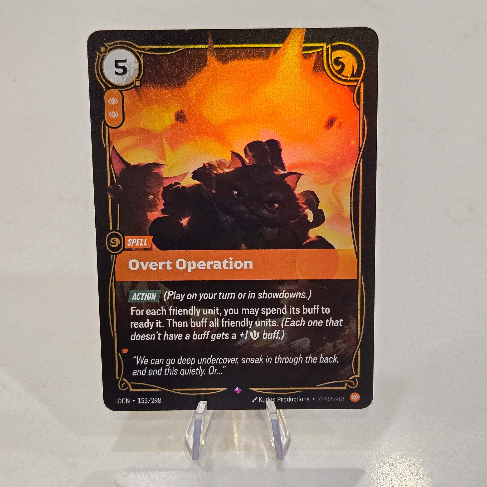 Overt Operation Foil Rare Origins Card