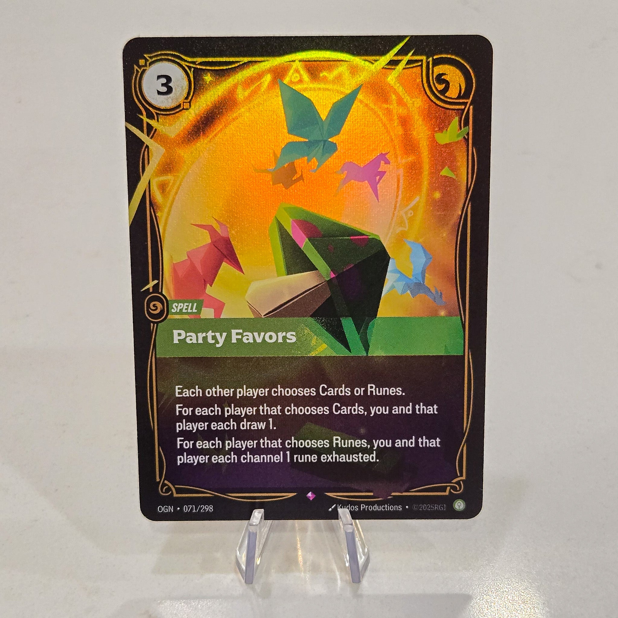 Party Favors Foil Rare Origins Card