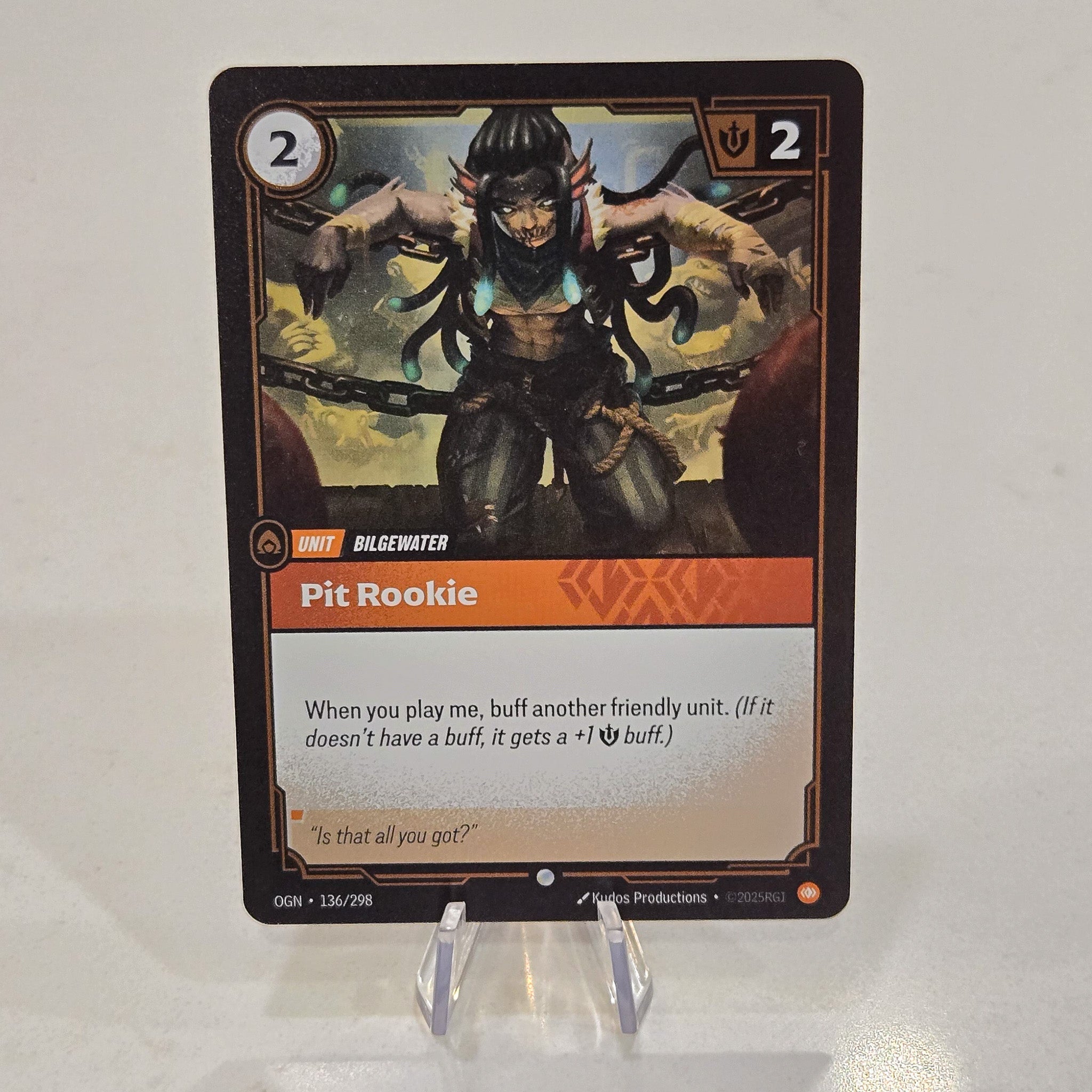 Pit Rookie Foil Common Origins Card