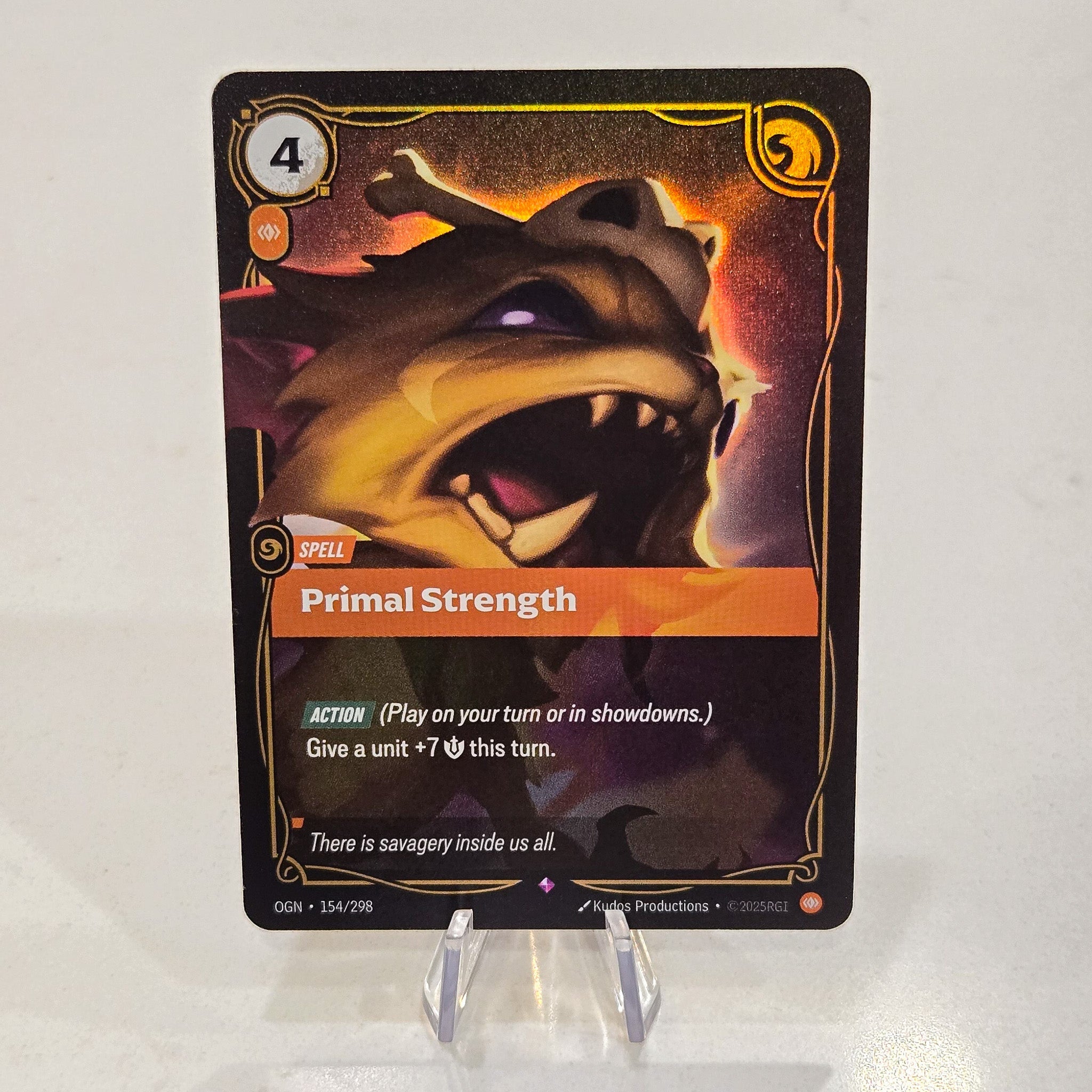 Primal Strength Foil Rare Origins Card