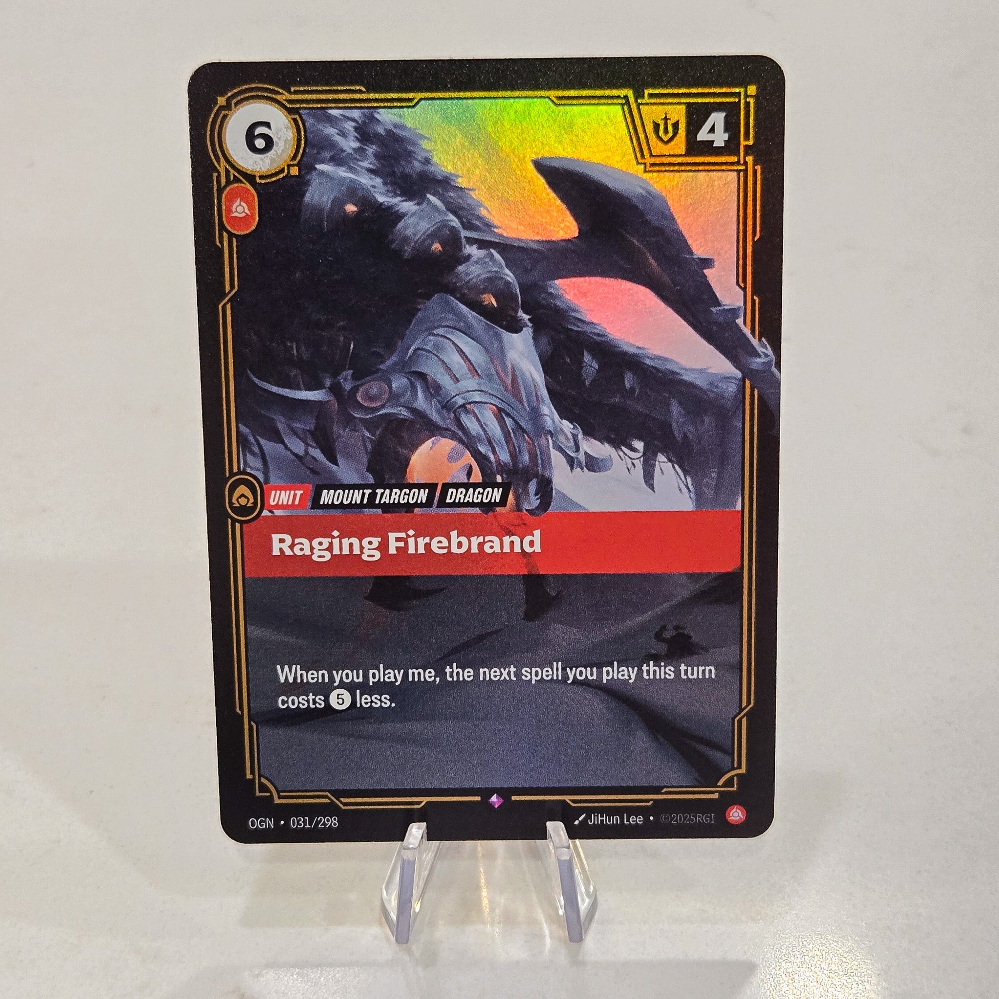 Raging Firebrand Foil Rare Origins Card