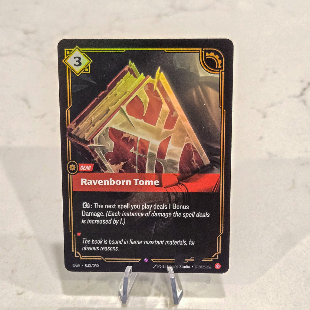 Riftbound TCG - Ravenborn Tome (Foil, Rare) | Origins 032/298