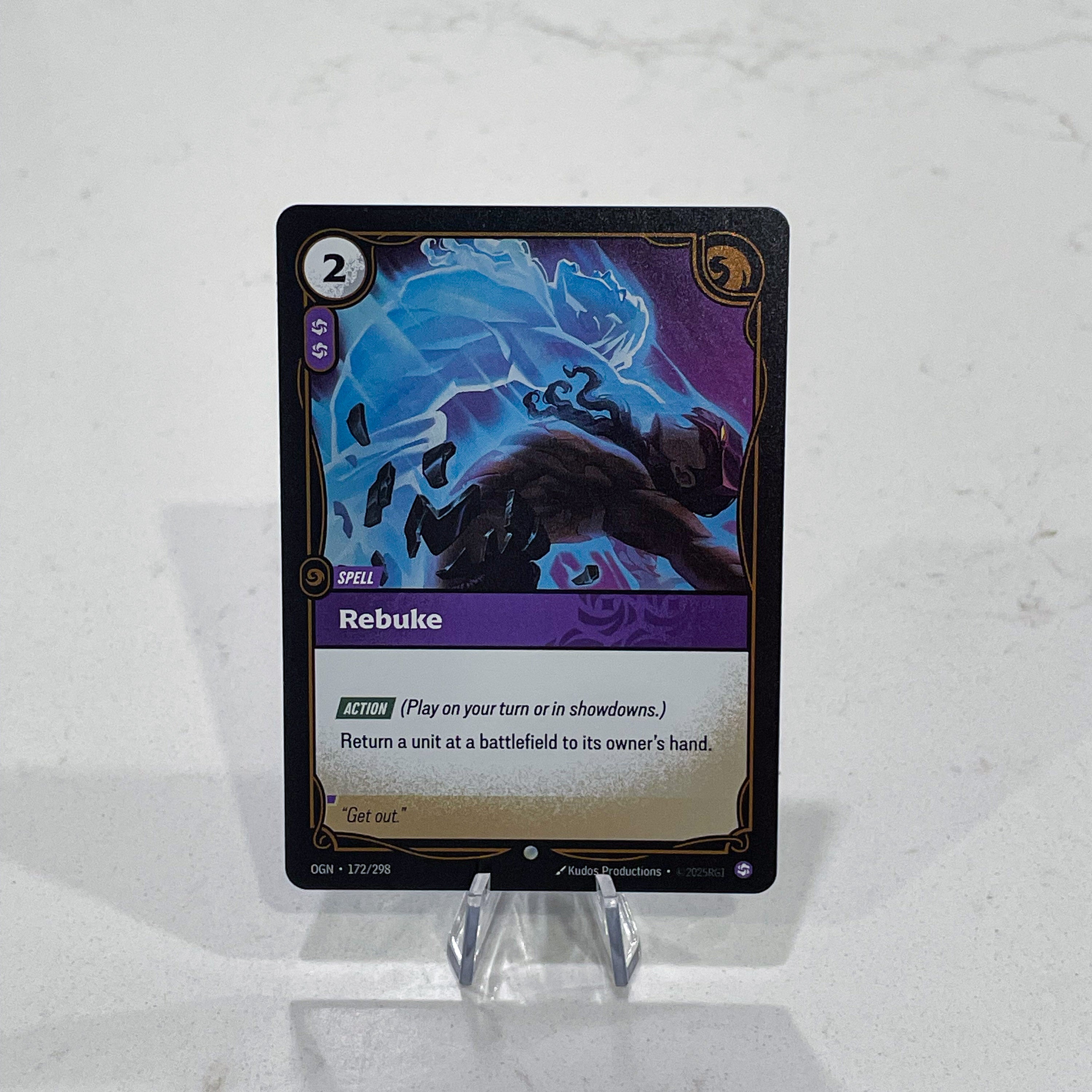 Riftbound TCG - Rebuke (Foil, Common) | Origins 172/298 – BaldnStinky