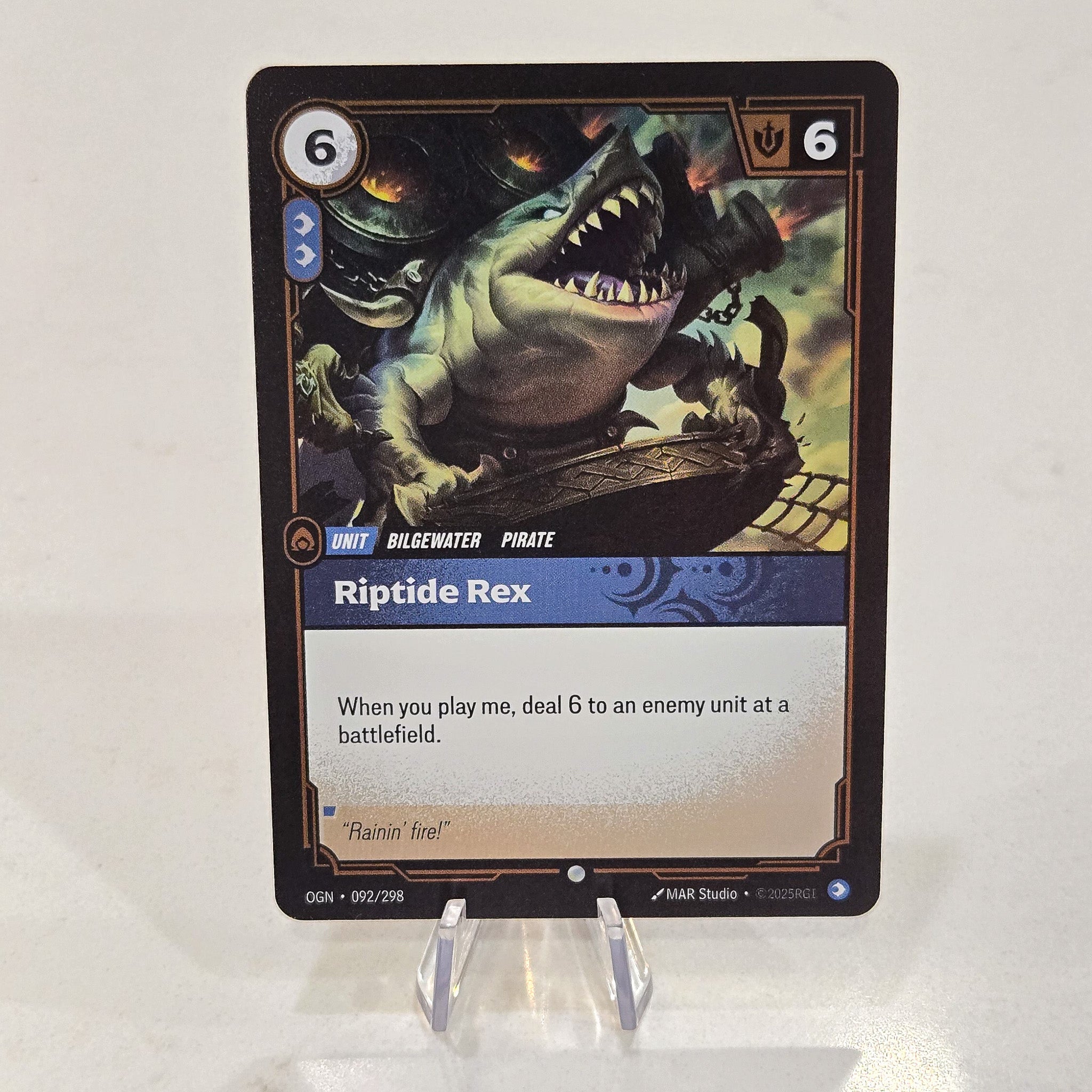 Riptide Rex Foil Common Origins Card