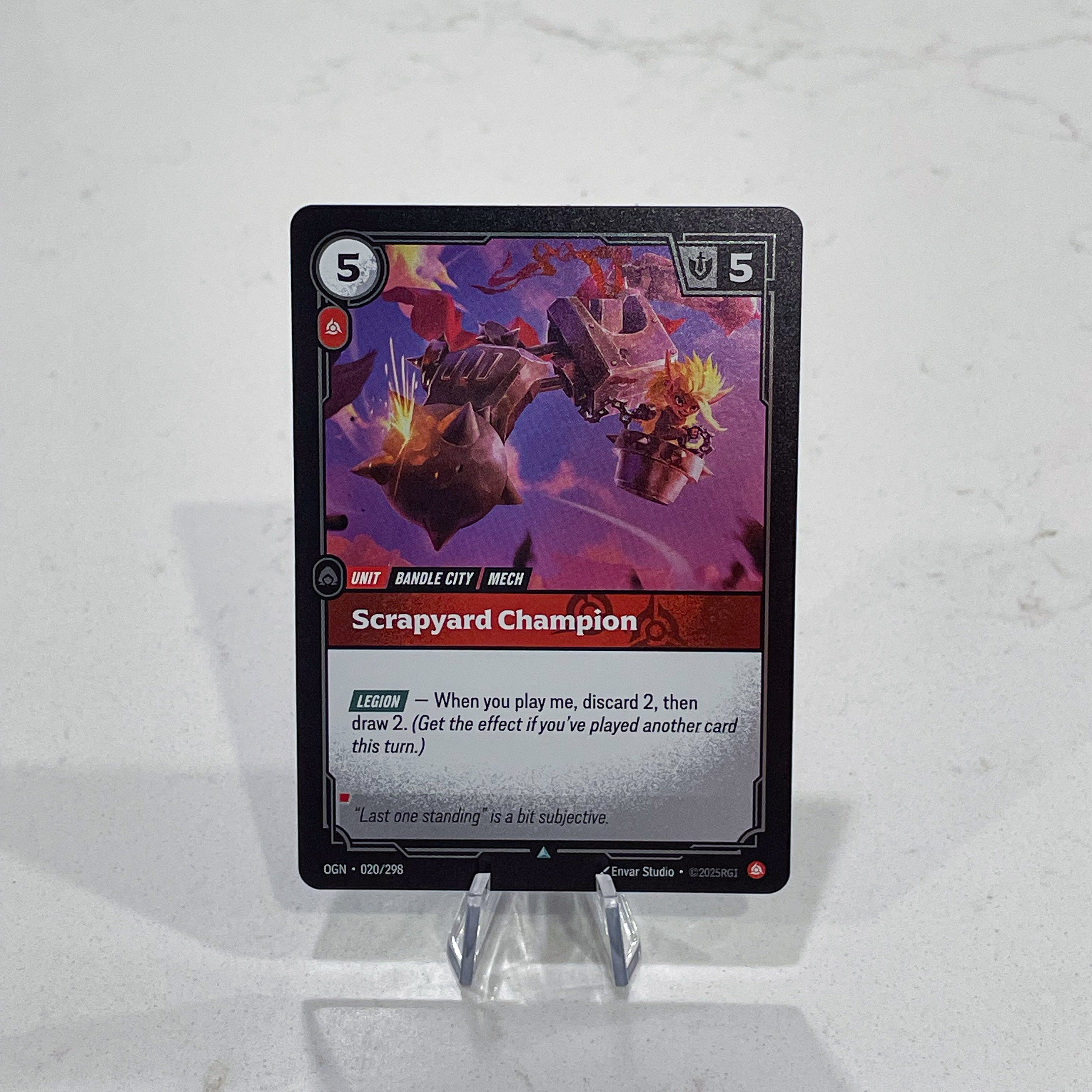 Riftbound TCG - Scrapyard Champion (Foil, Uncommon) | Origins 020/298