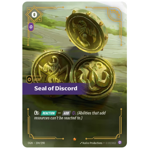 Riftbound TCG – Seal of Discord (Foil, Epic) | Origins 204/298