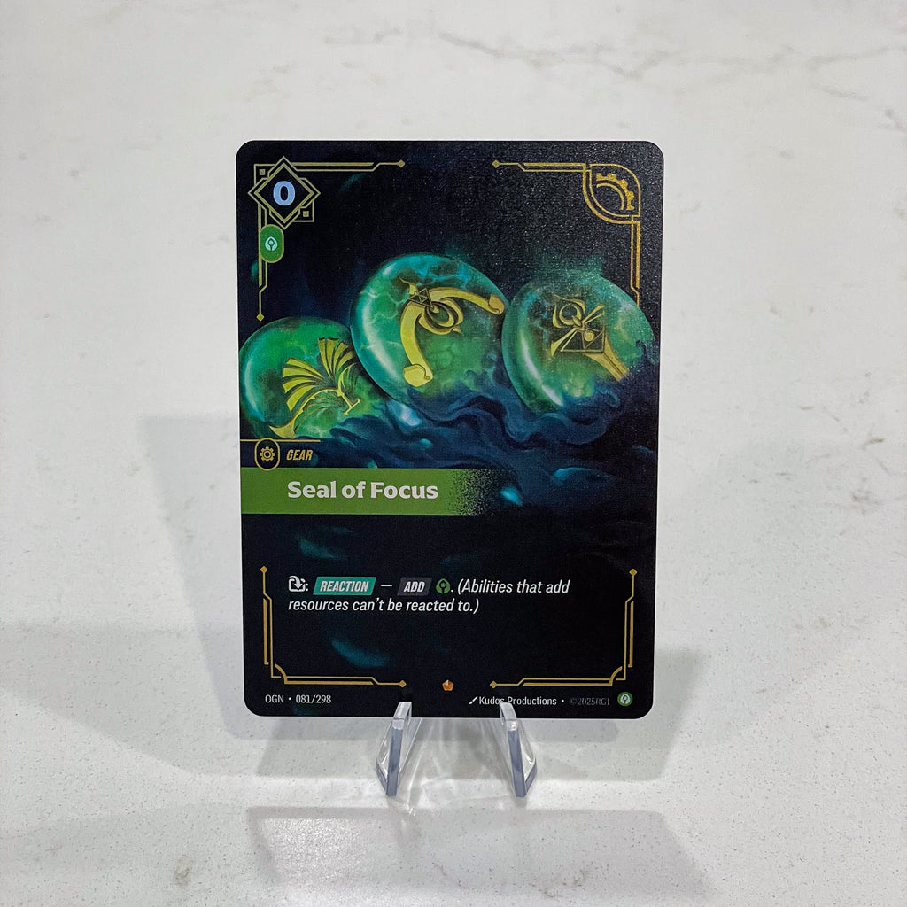 Riftbound TCG - Seal of Focus (Foil, Epic) | Origins 081/298