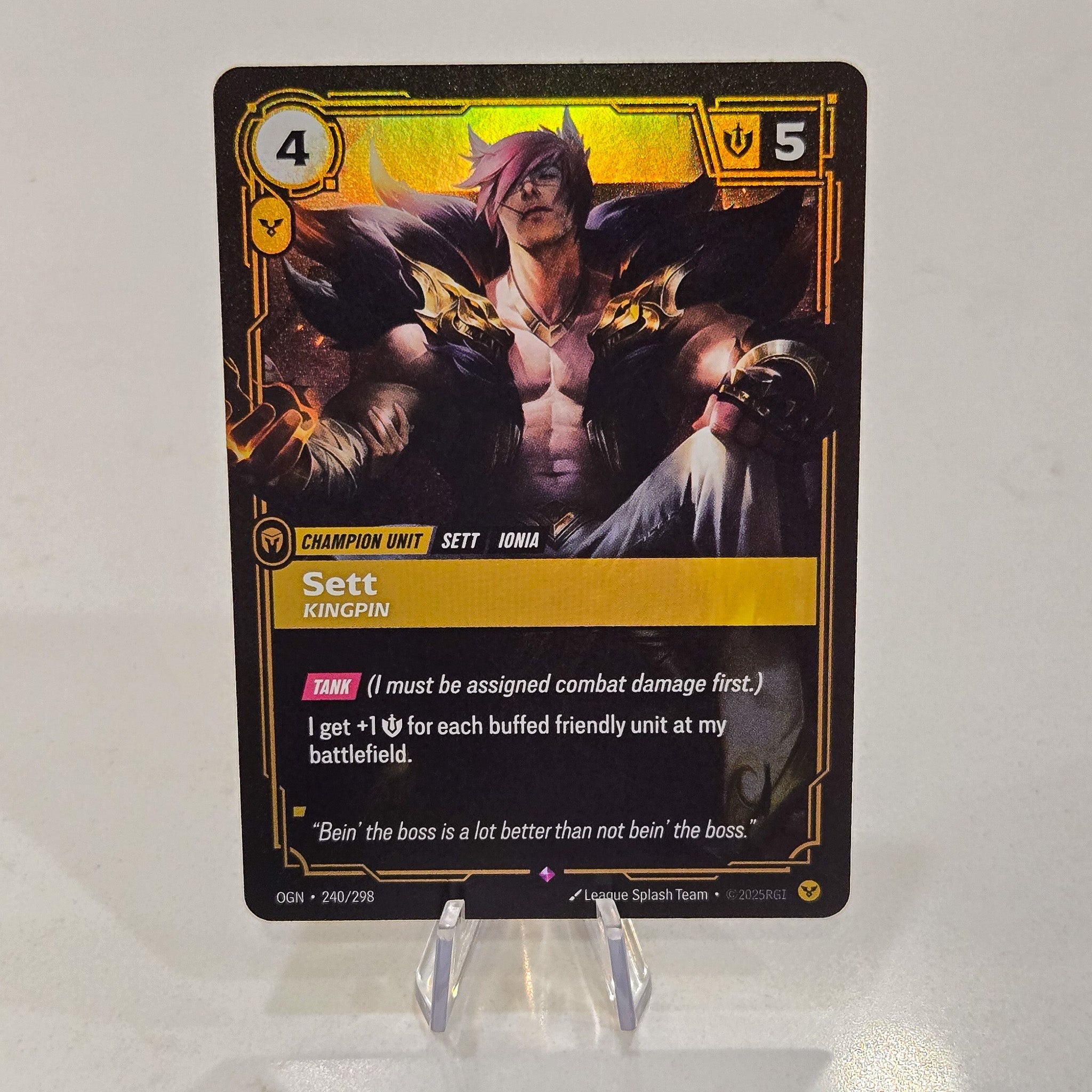 Sett Kingpin Foil Rare Origins Card