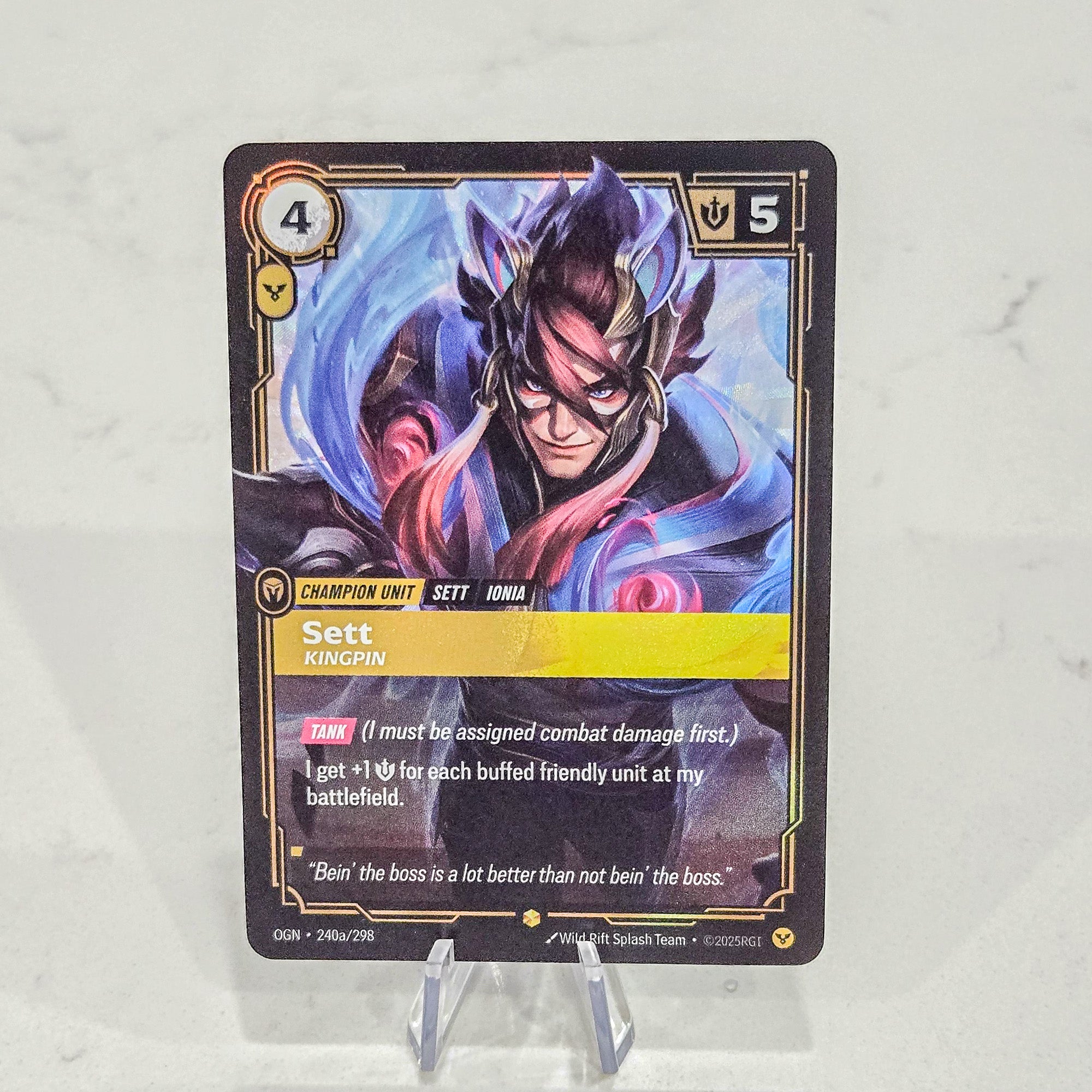 Riftbound TCG - Sett - Kingpin (Alternate Art) (Foil, Showcase ...