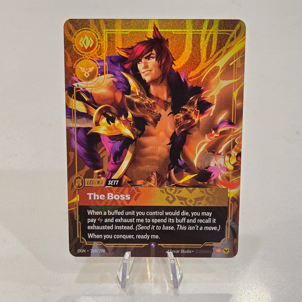 Riftbound TCG - Sett: The Boss (Foil, Rare) | Origins 269/298 – BaldnStinky
