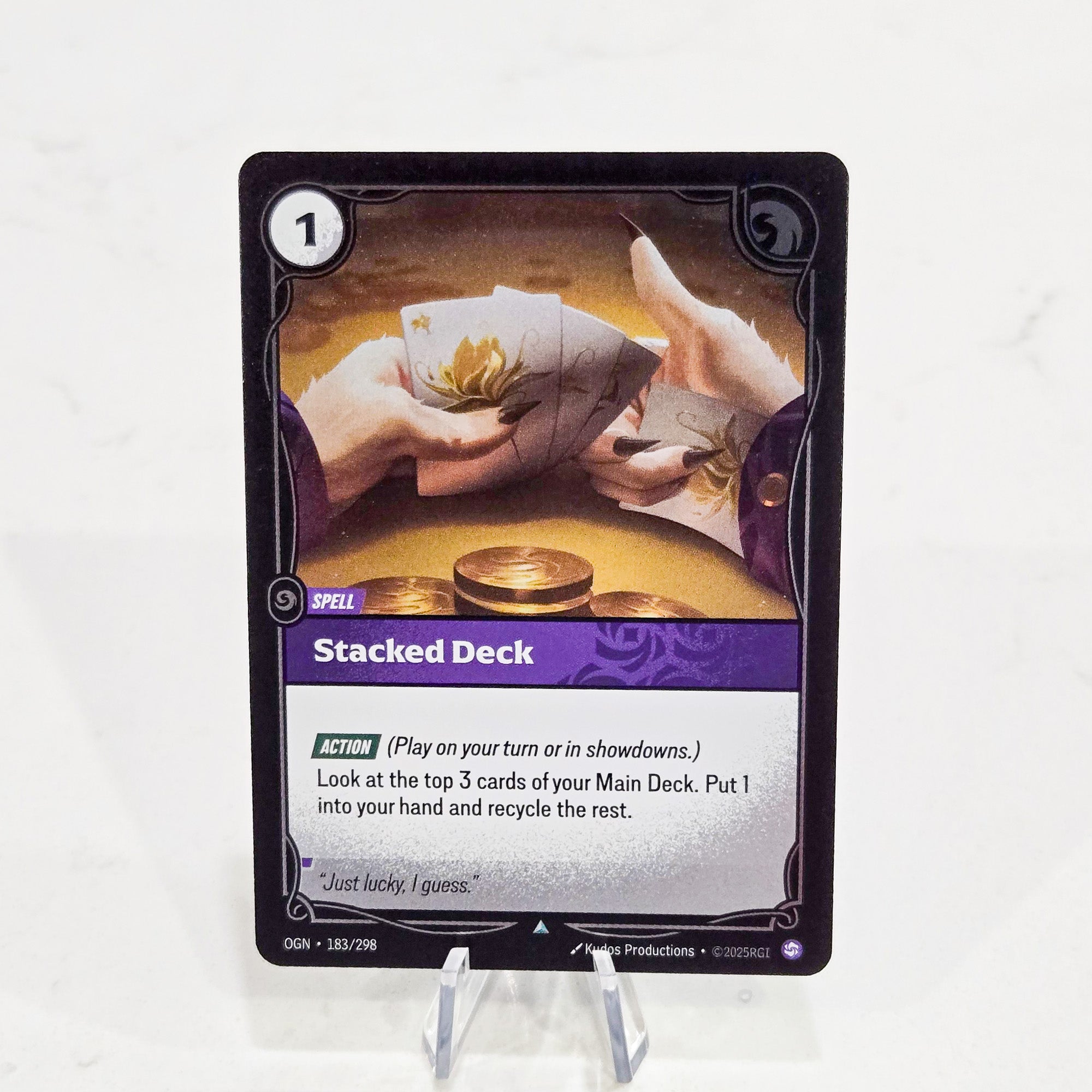 Riftbound TCG - Stacked Deck (Foil, Uncommon) | Origins 183/298