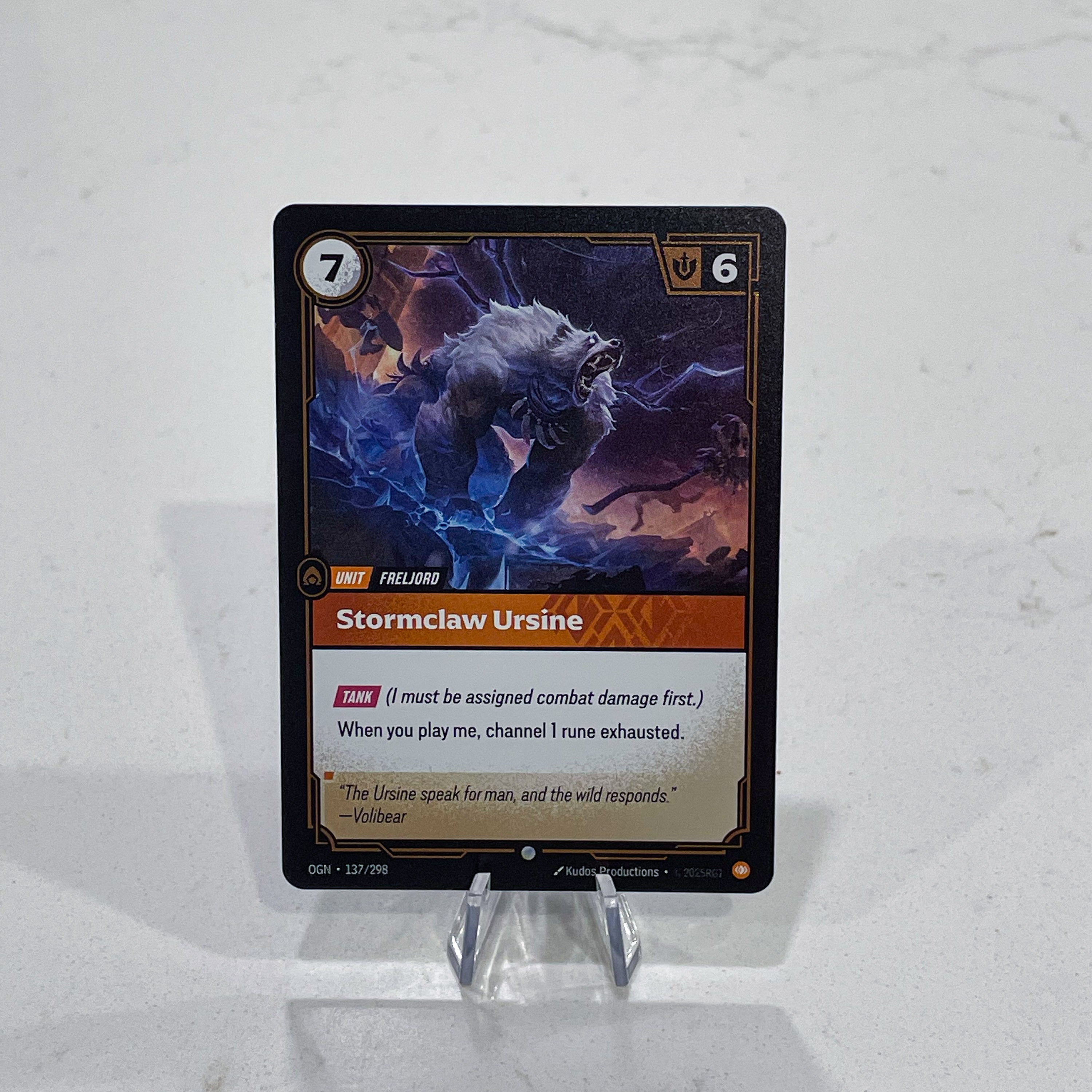 Riftbound TCG - Stormclaw Ursine (Foil, Common) | Origins 137/298