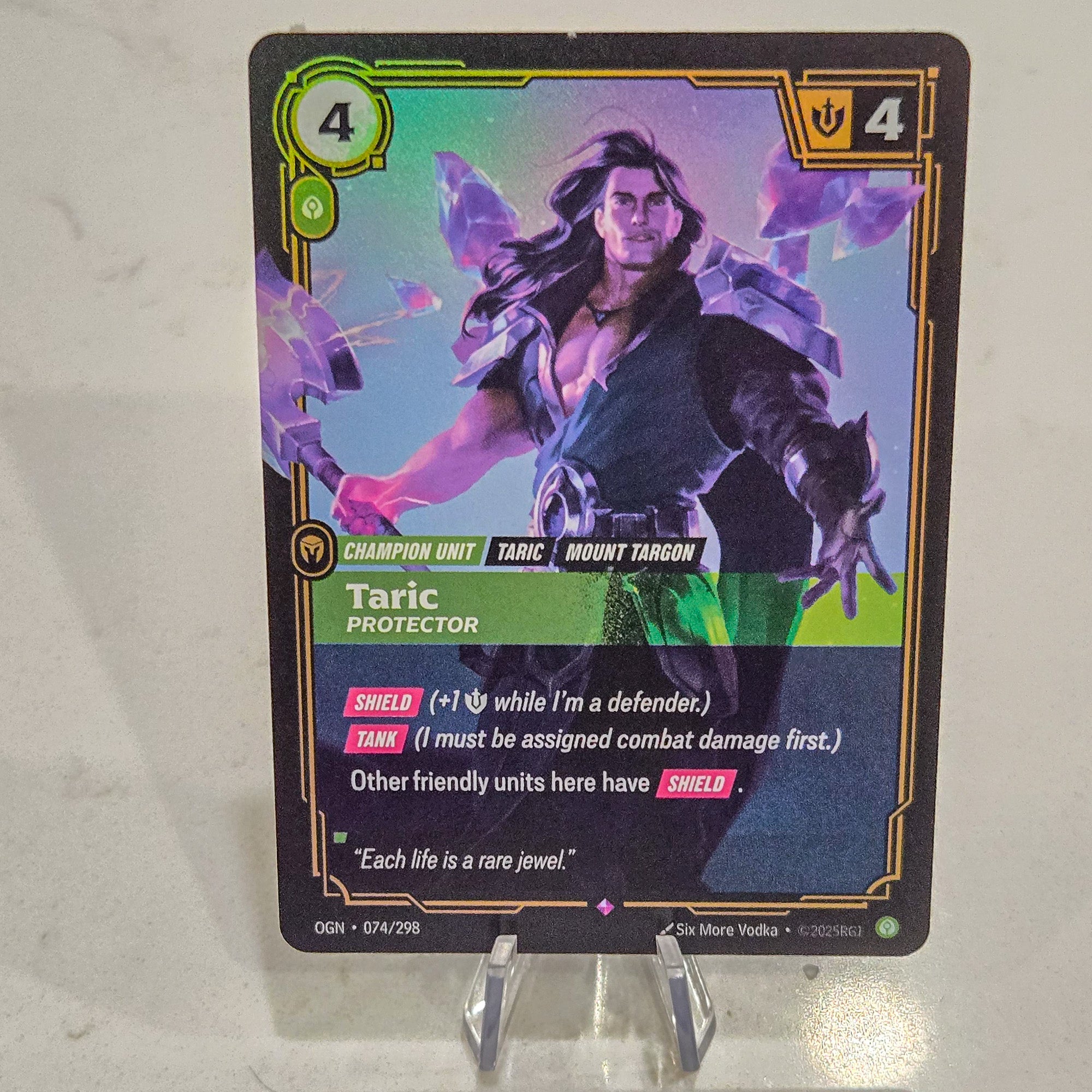 Riftbound TCG - Taric - Protector (Foil, Rare) | Origins 074/298