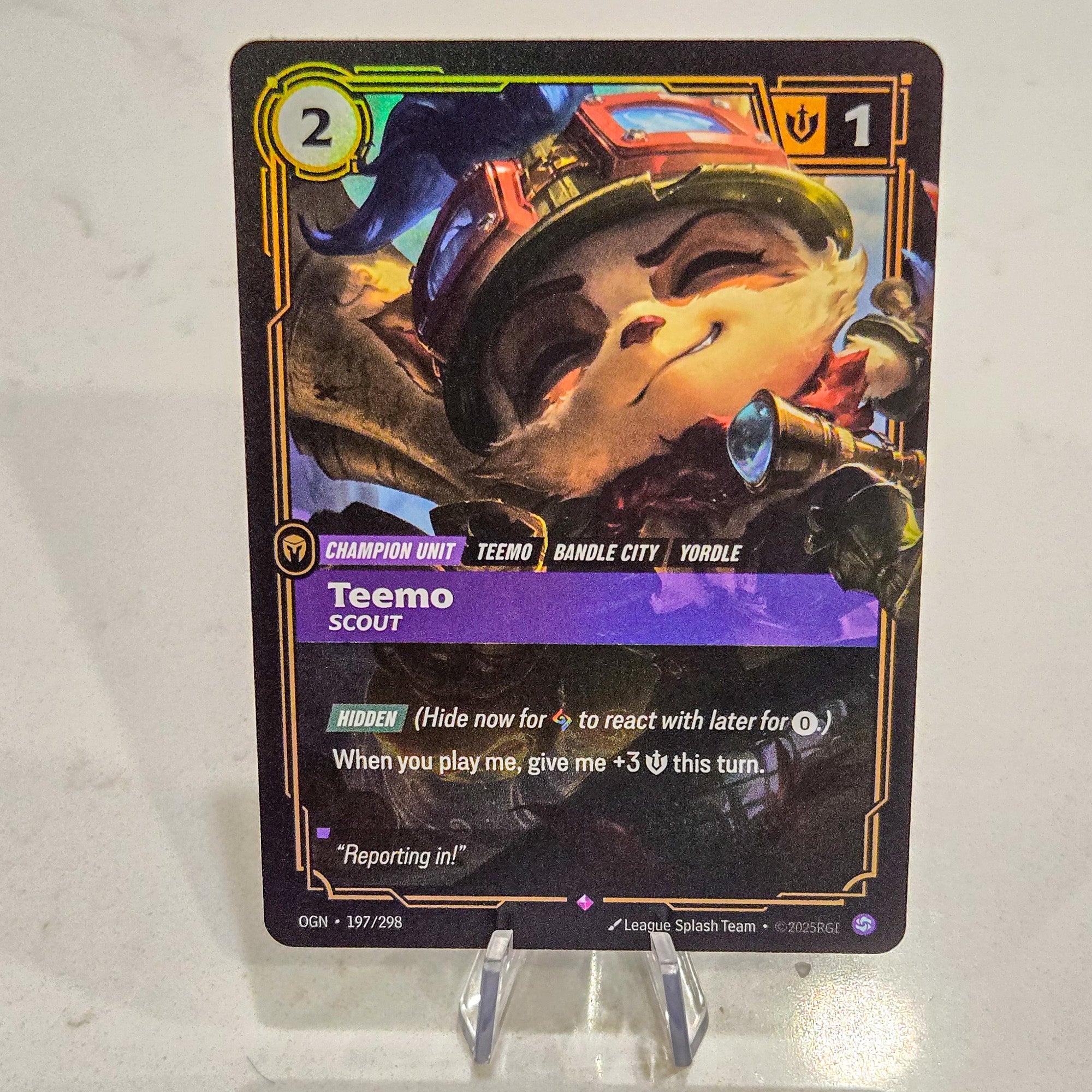 Riftbound TCG - Teemo - Scout (Foil, Rare) | Origins 197/298