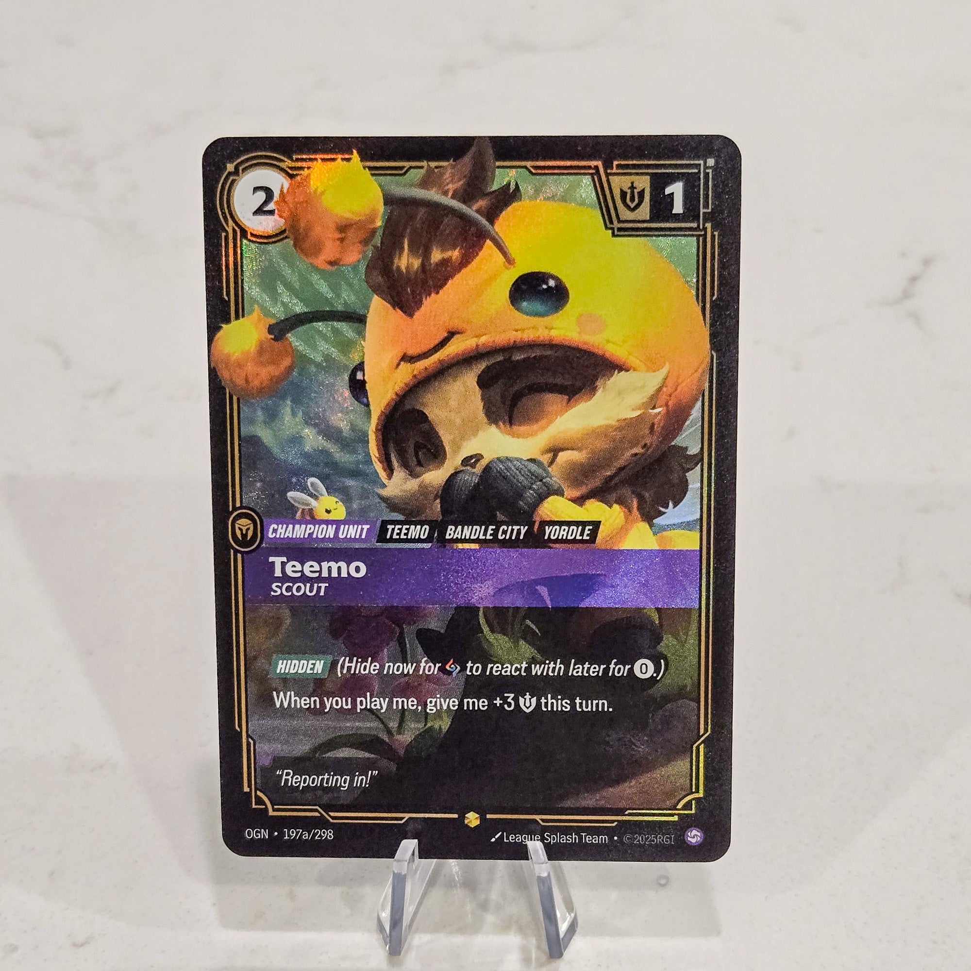 Riftbound TCG - Teemo - Scout (Alternate Art) (Foil, Showcase) | Origins 197a/298