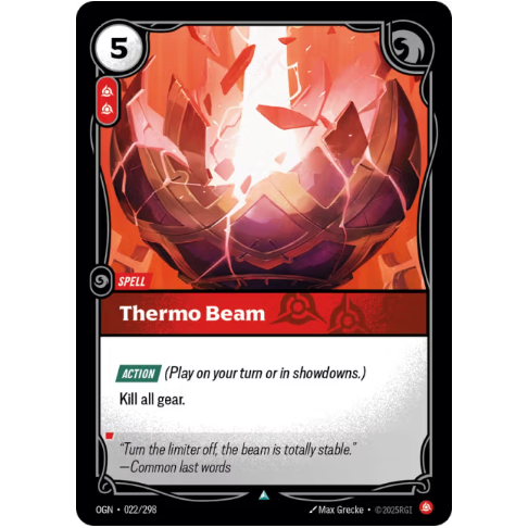 Riftbound TCG – Thermo Beam (Foil, Uncommon) | Origins 022/298