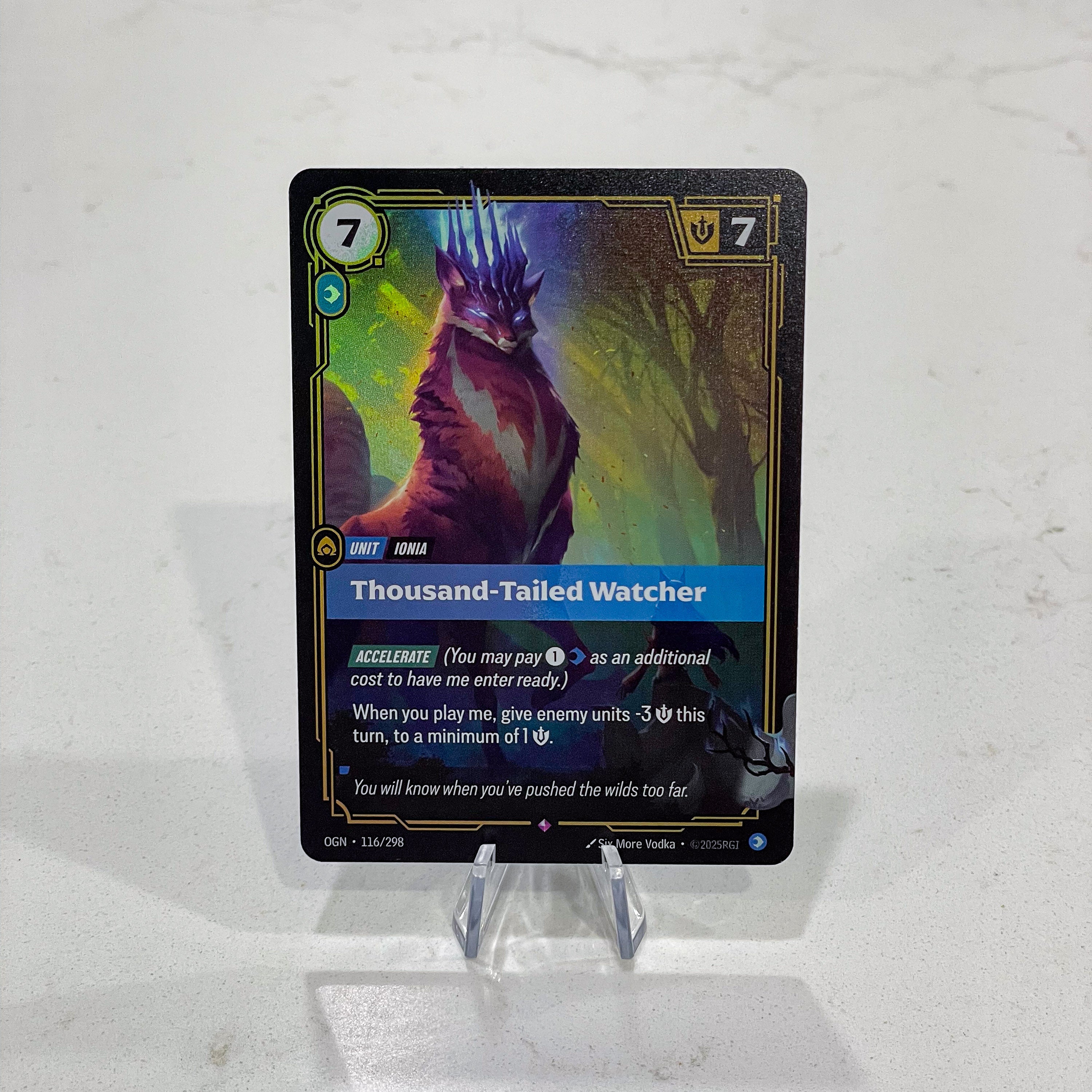 Riftbound TCG - Thousand-Tailed Watcher (Foil, Rare) | Origins 116/298