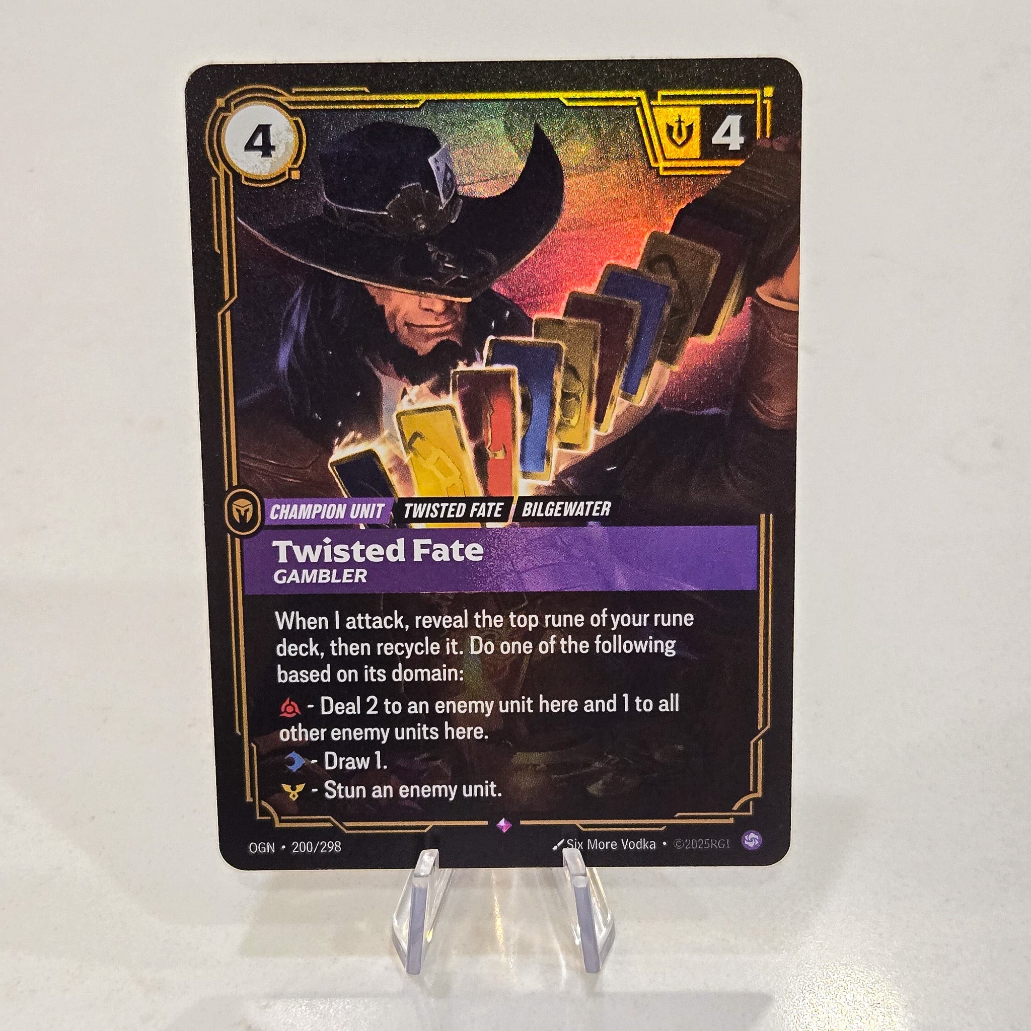 Twisted Fate Gambler Foil Rare Origins Card