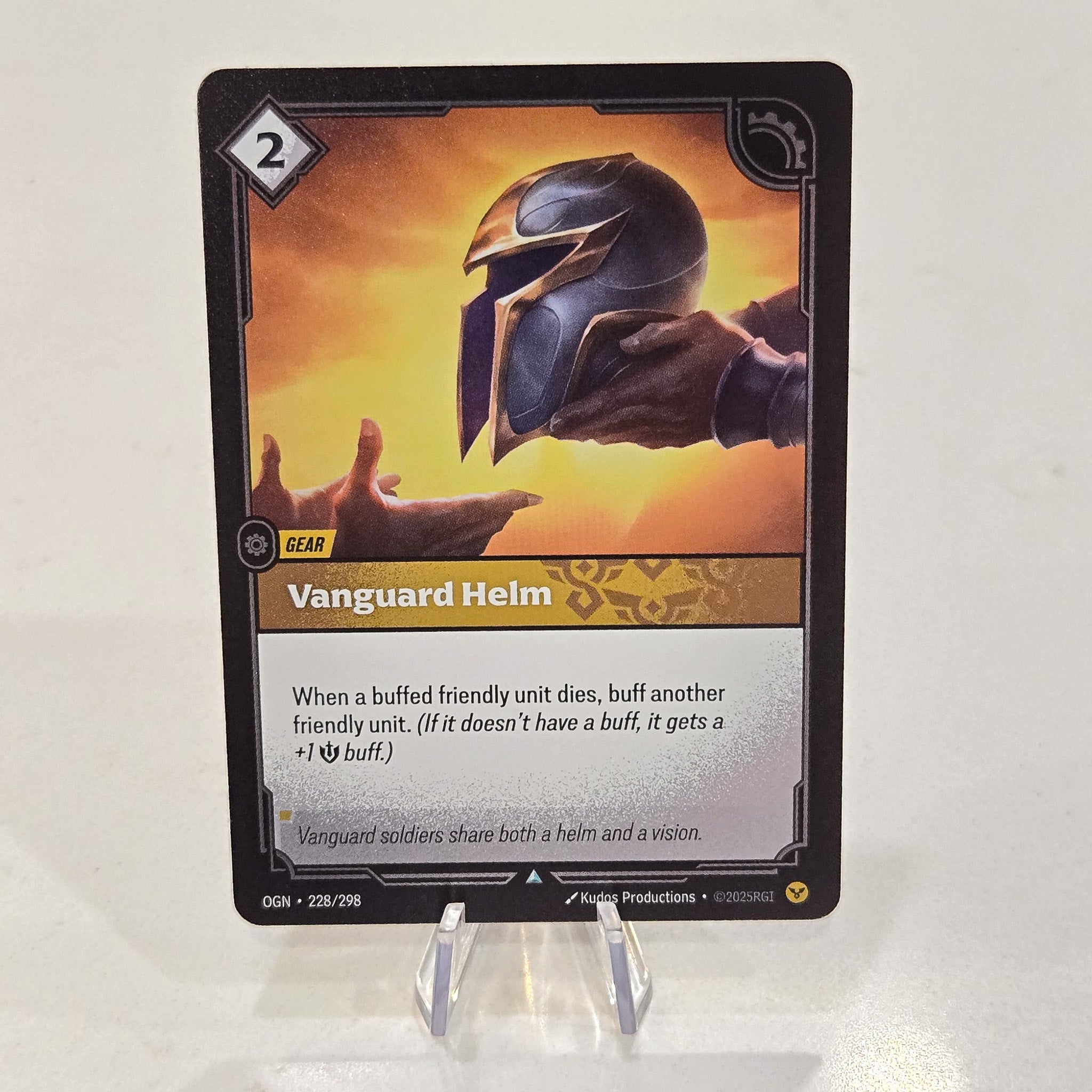 Vanguard Helm Foil Uncommon Origins Card