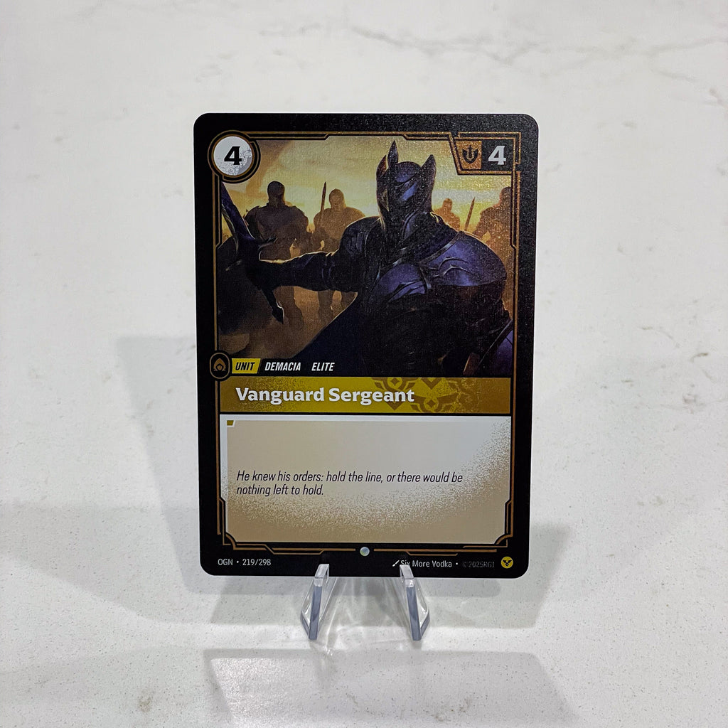 Riftbound TCG - Vanguard Sergeant (Foil, Common) | Origins 219/298