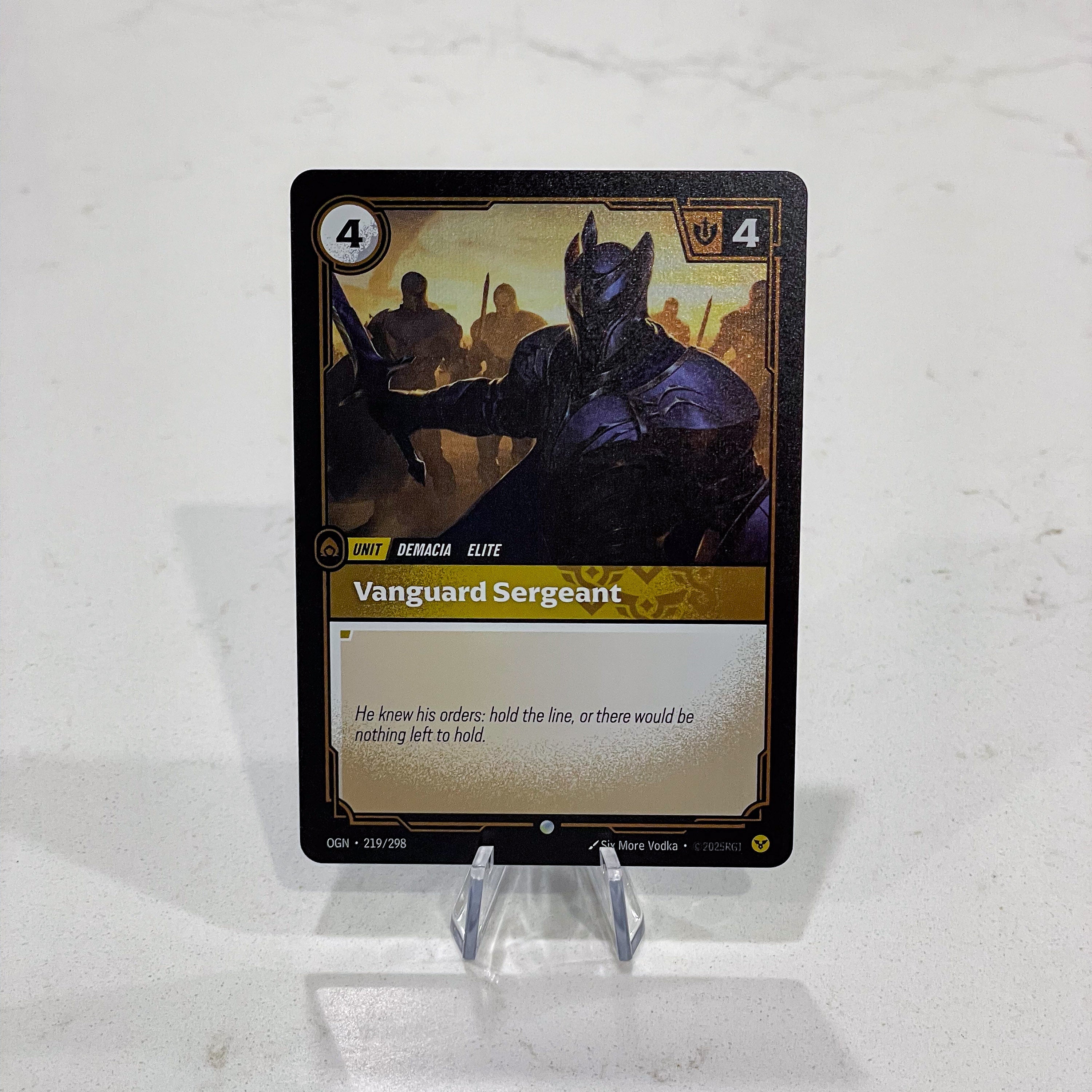 Riftbound TCG - Vanguard Sergeant (Foil, Common) | Origins 219/298