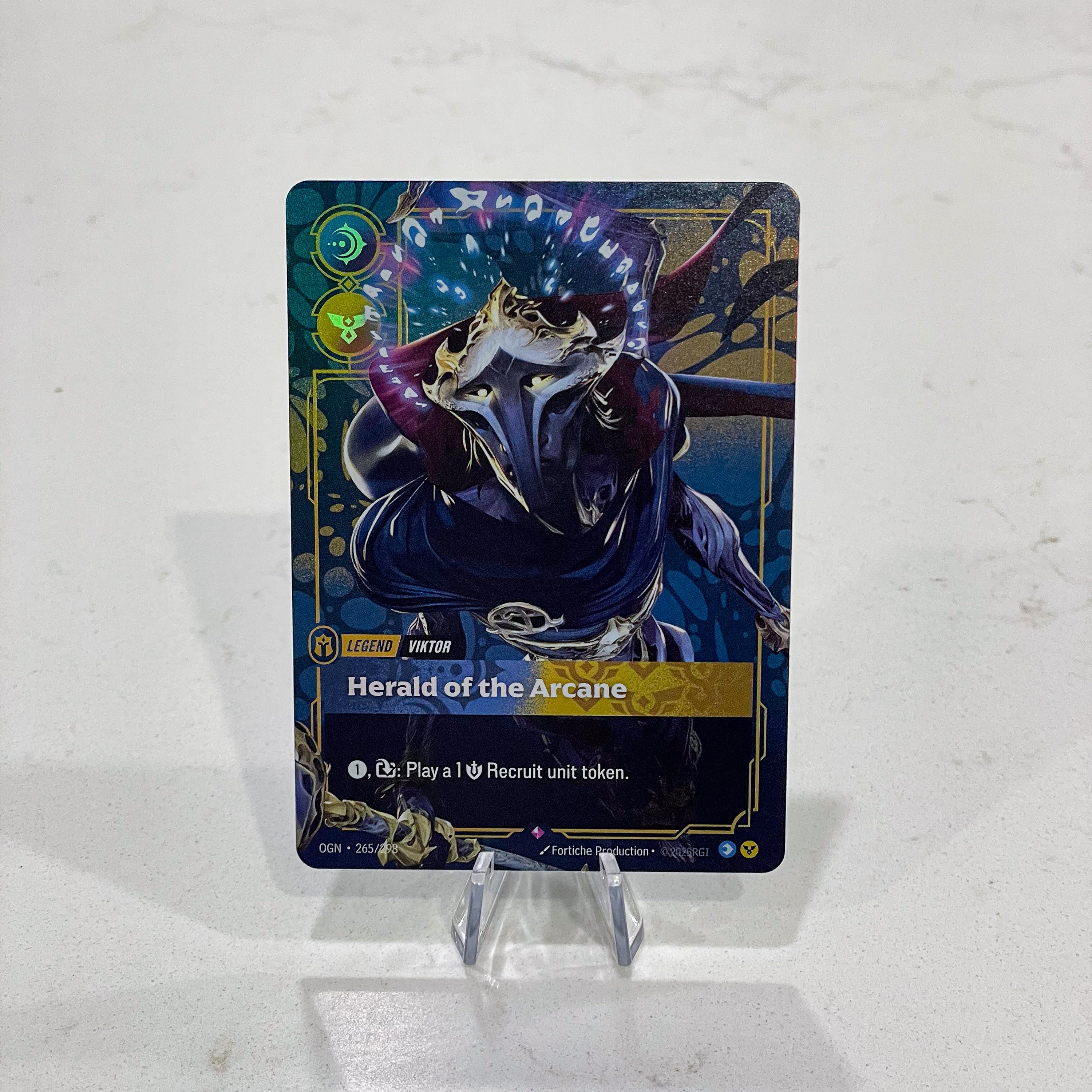 Riftbound TCG - Viktor - Herald of the Arcane (Foil, Rare) | Origins 265/298