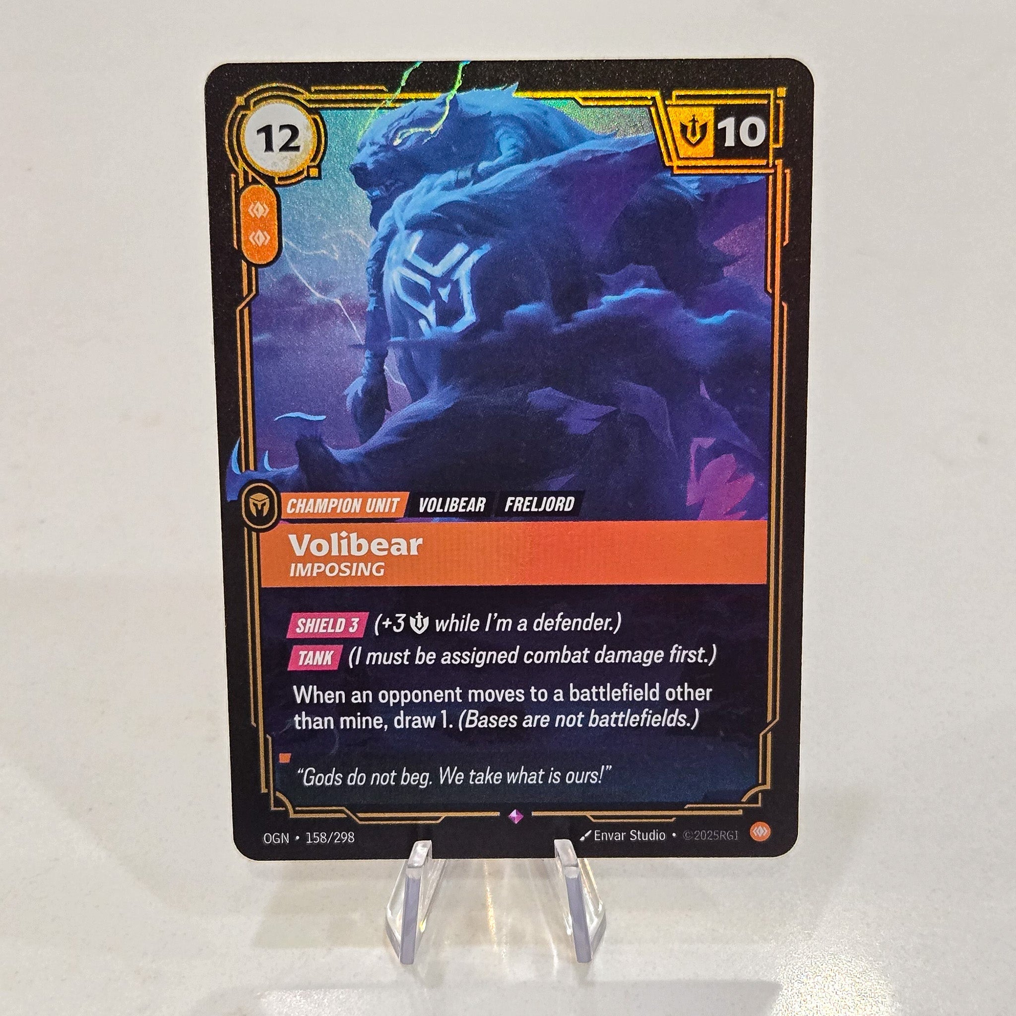 Volibear Imposing Foil Rare Origins Card