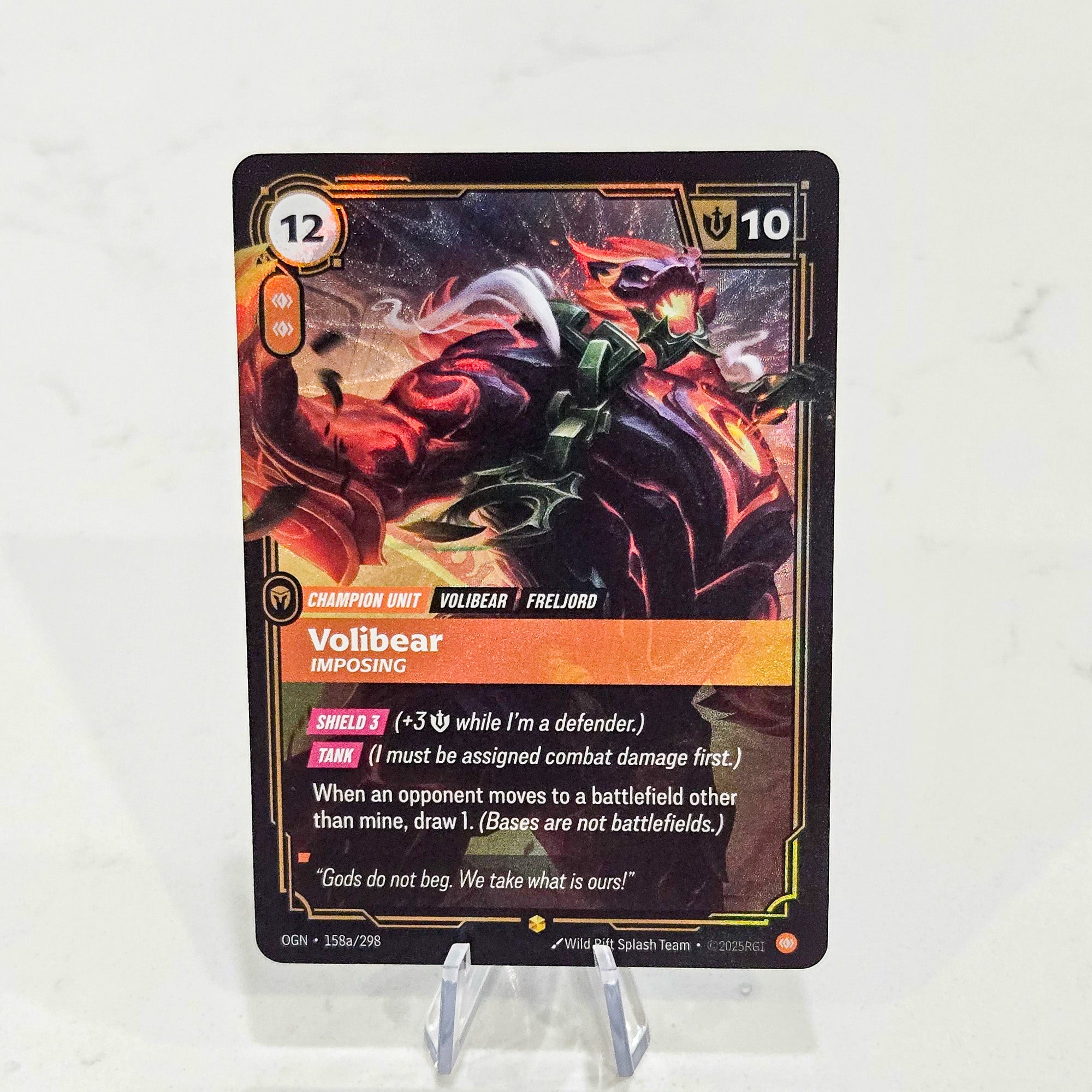 Riftbound TCG - Volibear - Imposing (Alternate Art) (Foil, Showcase ...