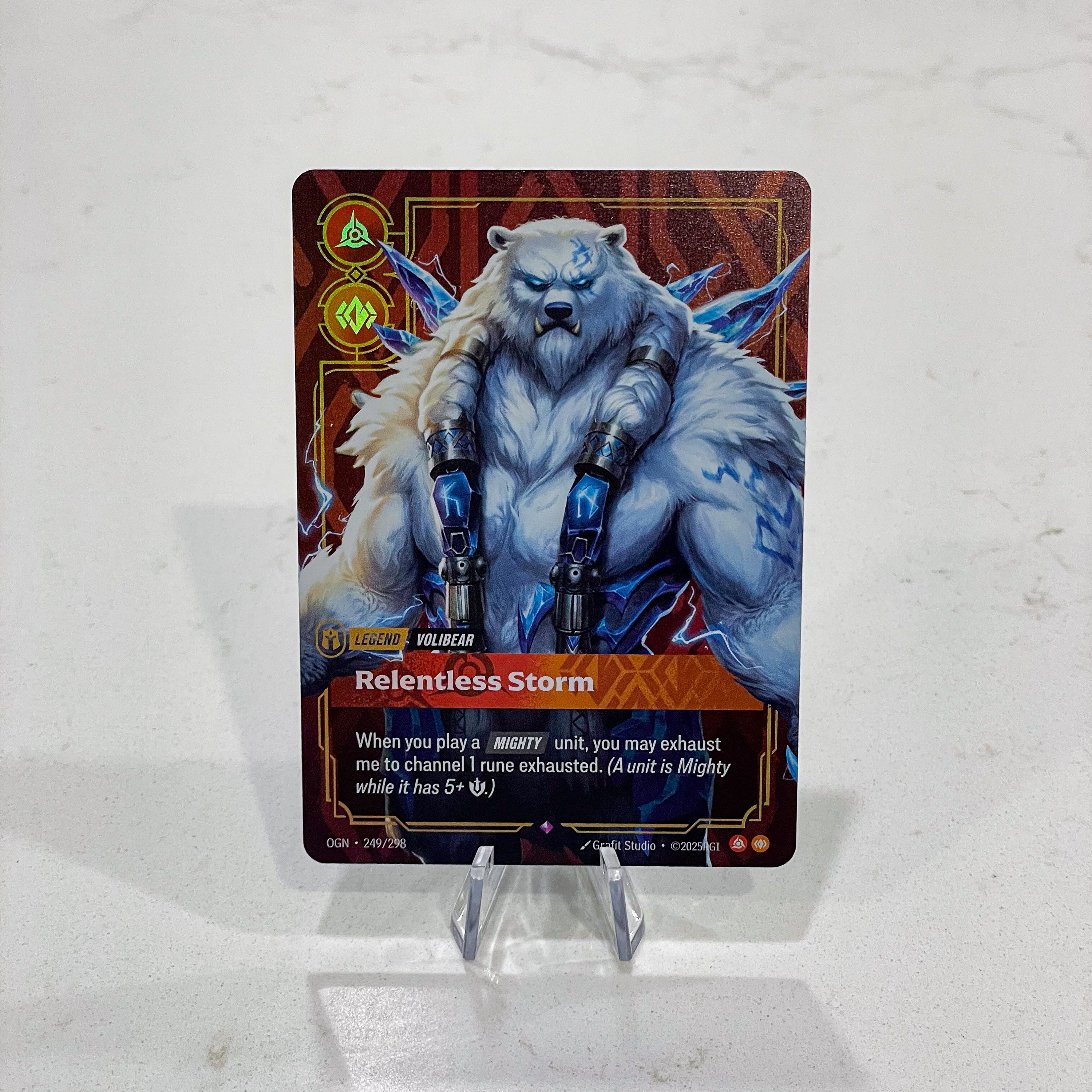 Riftbound TCG - Volibear - Relentless Storm (Foil, Rare) | Origins 249/298
