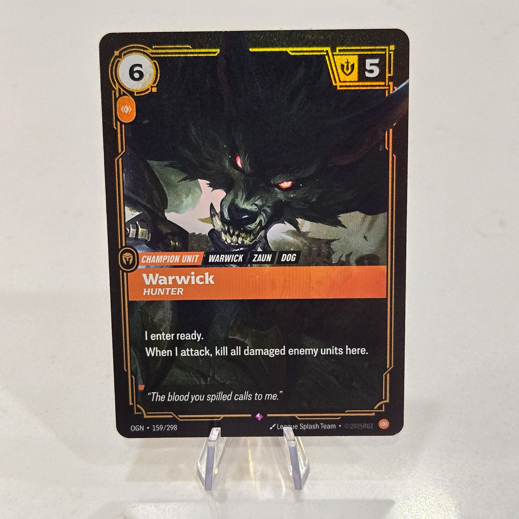Warwick Hunter Foil Rare Origins Card