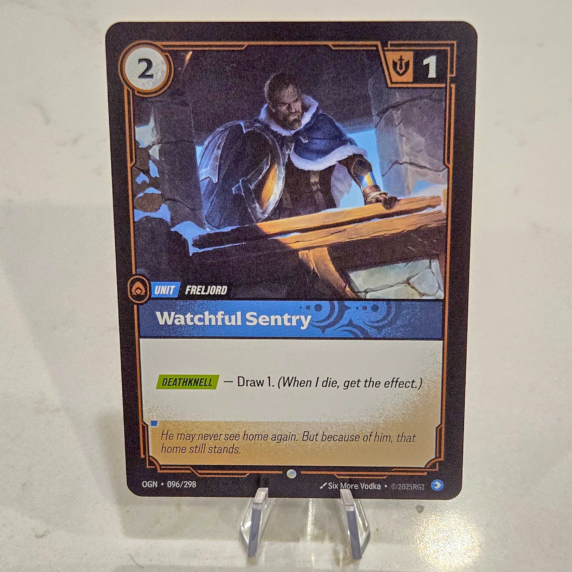 Riftbound TCG - Watchful Sentry (Foil, Common) | Origins 096/298