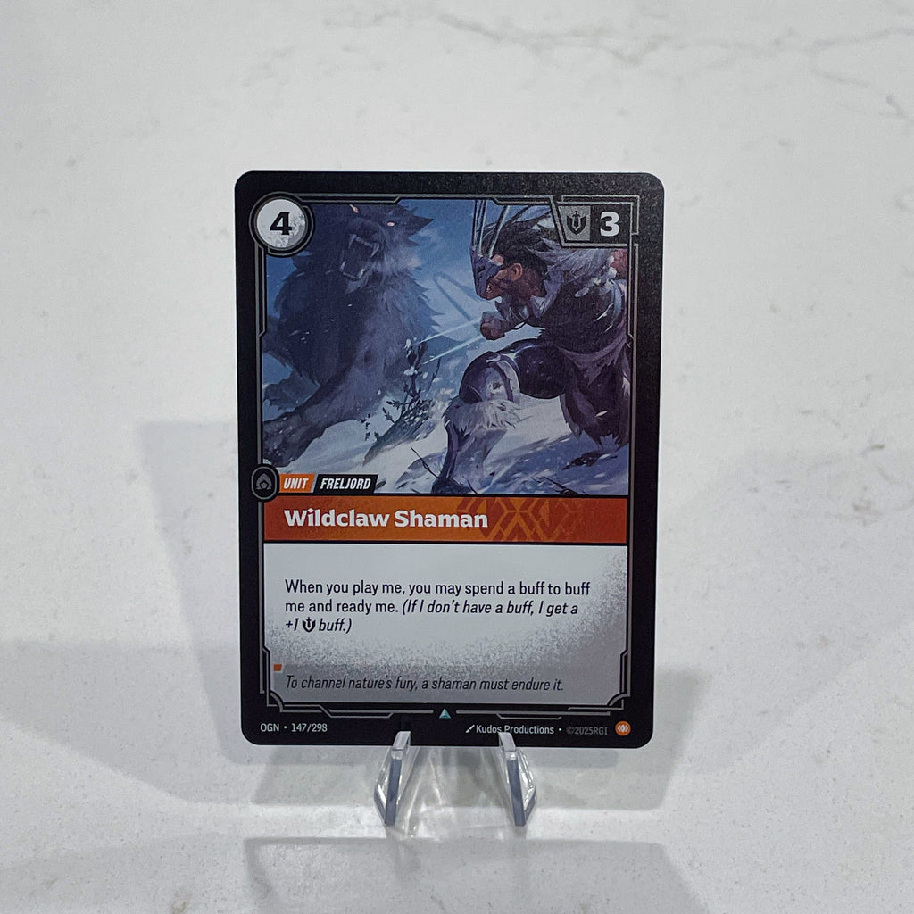 Riftbound TCG - Wildclaw Shaman (Foil, Uncommon) | Origins 147/298