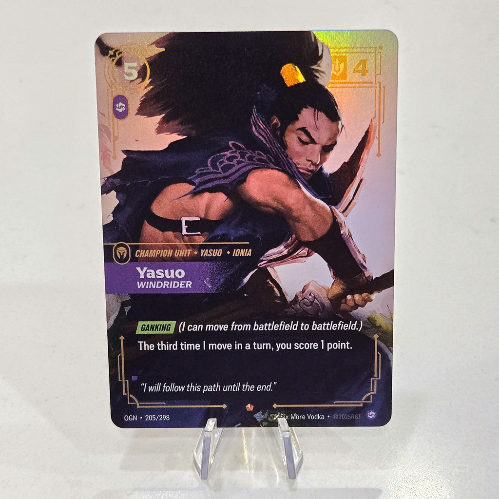 Yasuo Windrider Foil Epic Origins Card