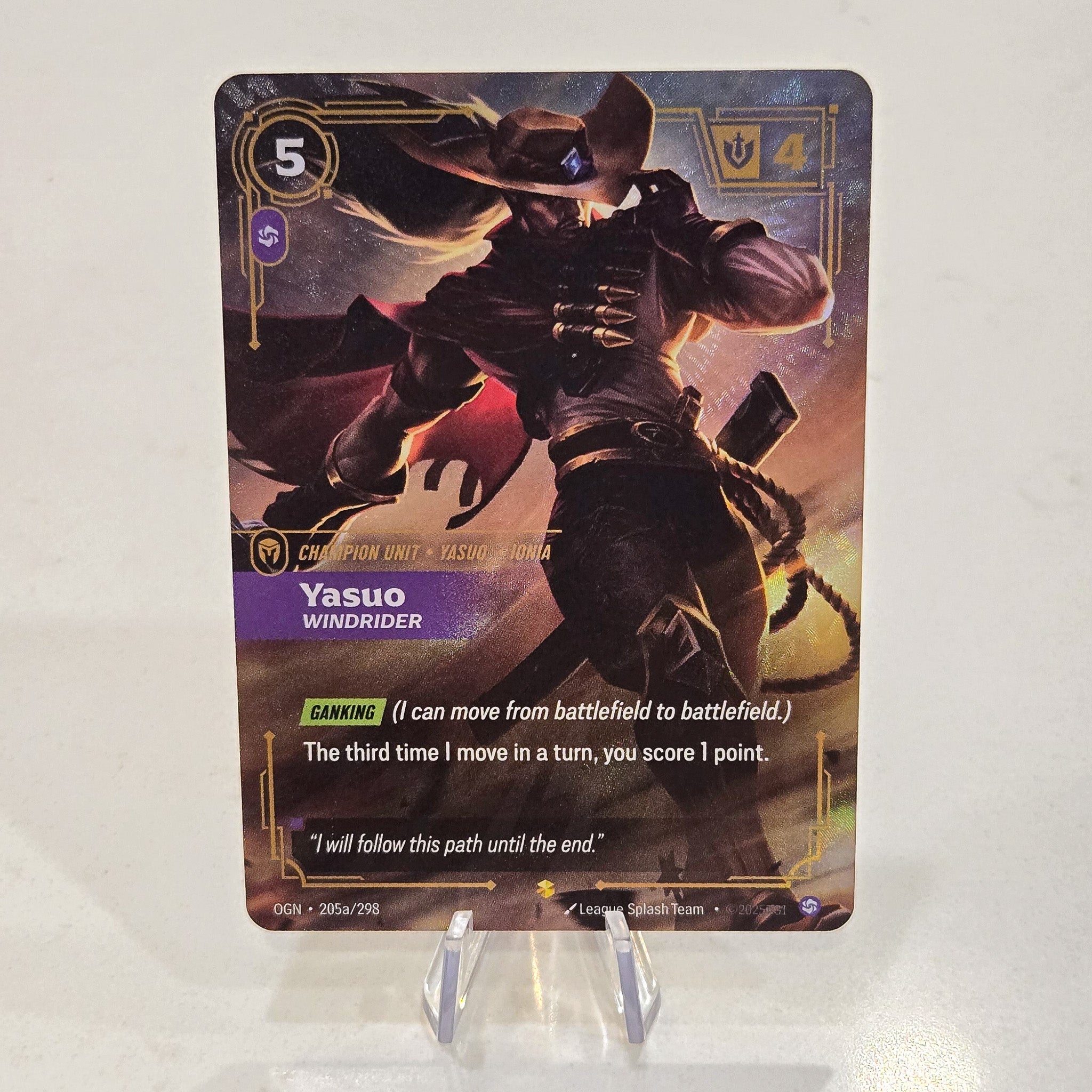 Riftbound TCG - Yasuo: Windrider (Alternate Art, Foil, Showcase) | Origins 205a/298