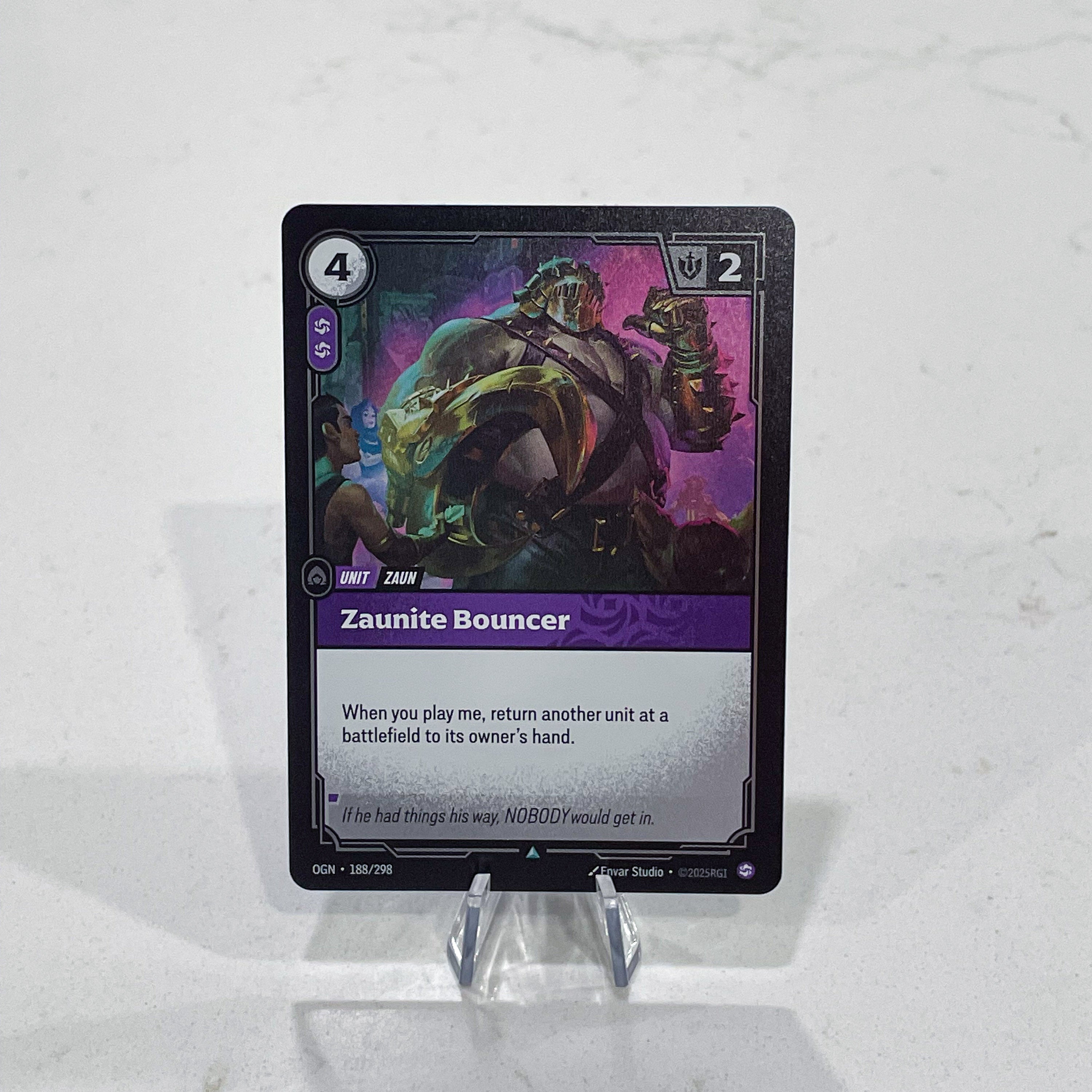 Riftbound TCG - Zaunite Bouncer (Foil, Uncommon) | Origins 188/298