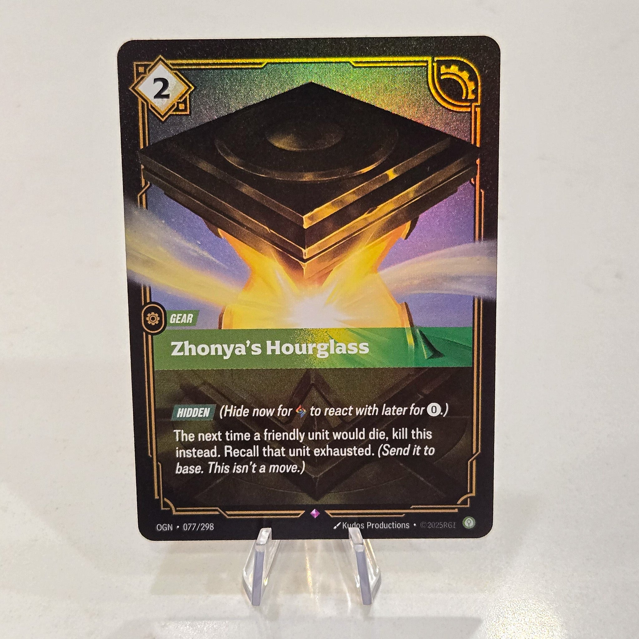 Zhonyas Hourglass Foil Rare Origins Card